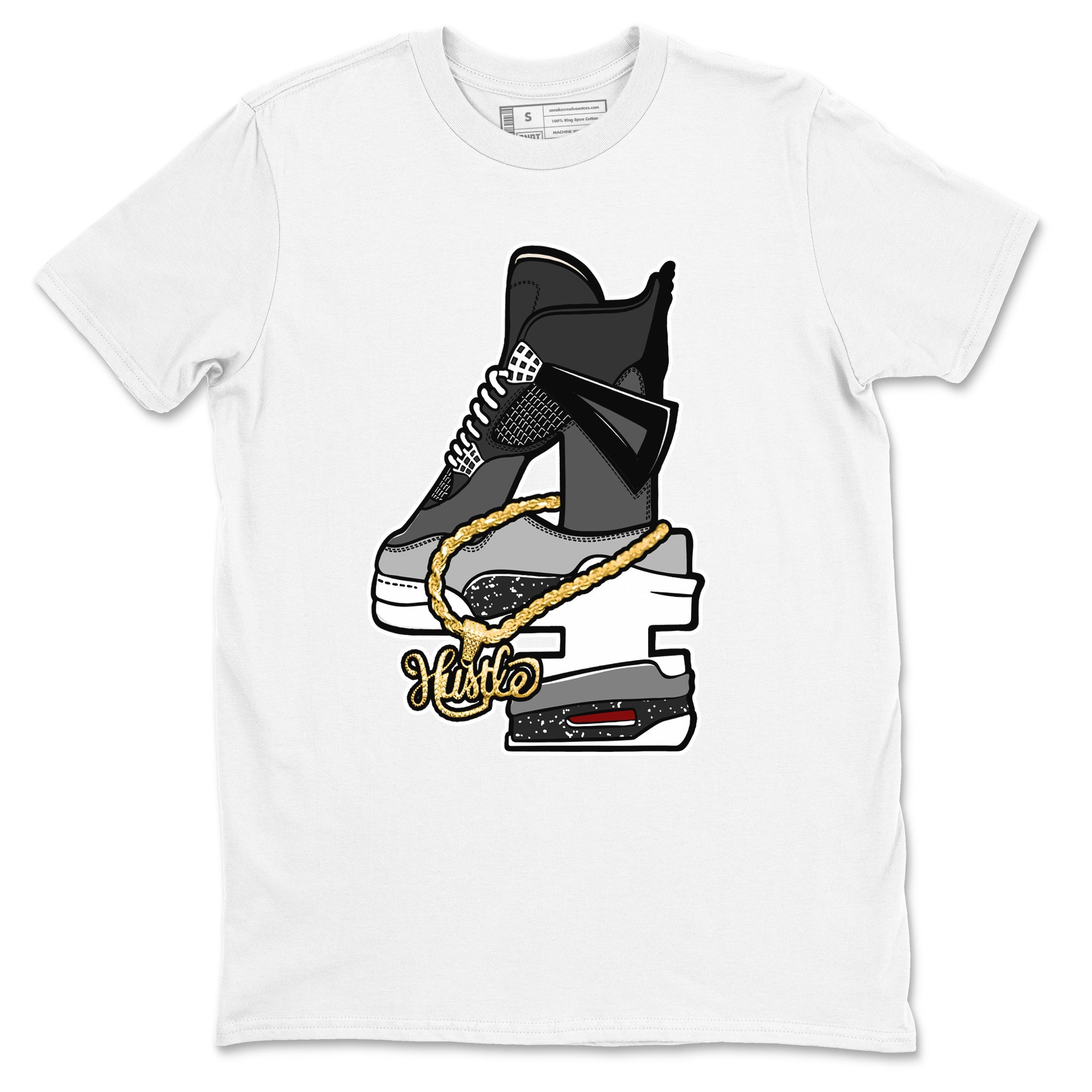 Hustle Number 4 snkmatch Tees - Air Jordan 4 Fear