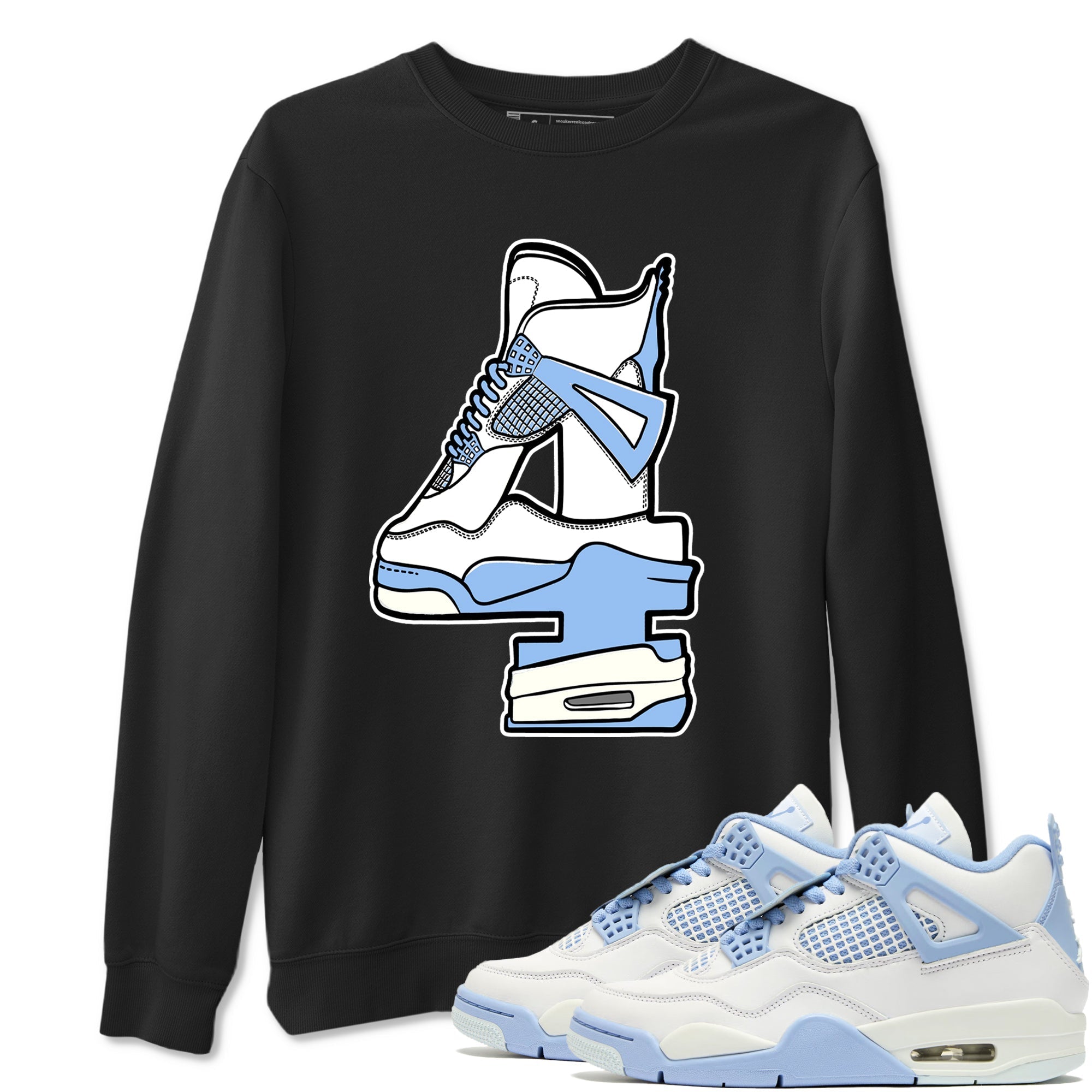 Hustle Number 4 snkmatch Tees - Air Jordan 4 Forget Me Not