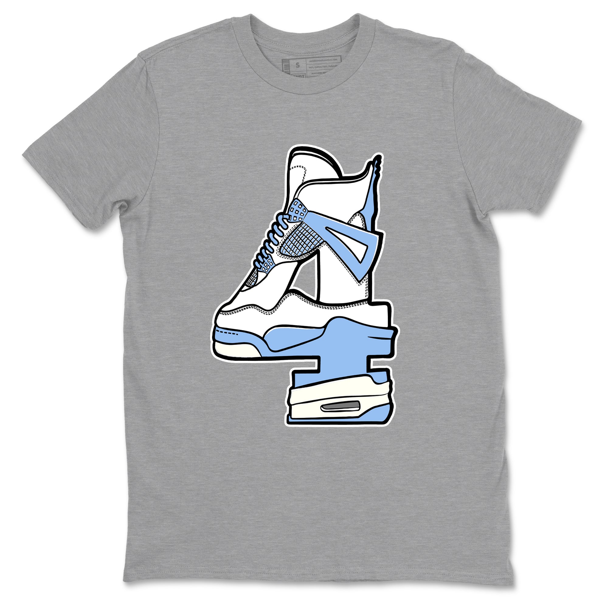 Hustle Number 4 snkmatch Tees - Air Jordan 4 Forget Me Not