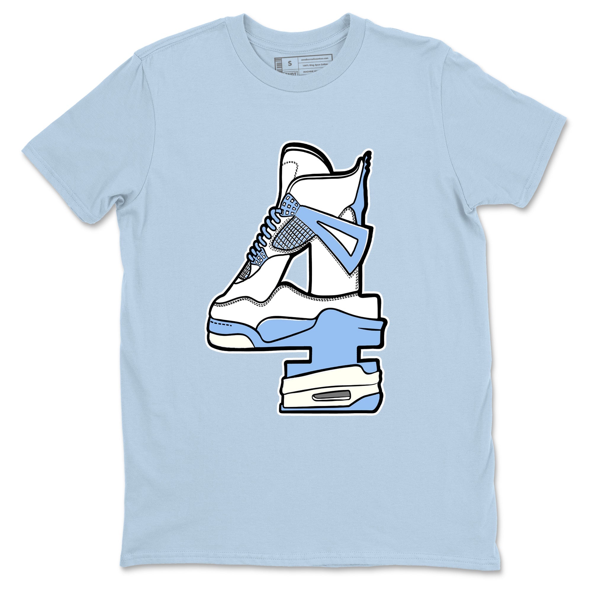 Hustle Number 4 snkmatch Tees - Air Jordan 4 Forget Me Not