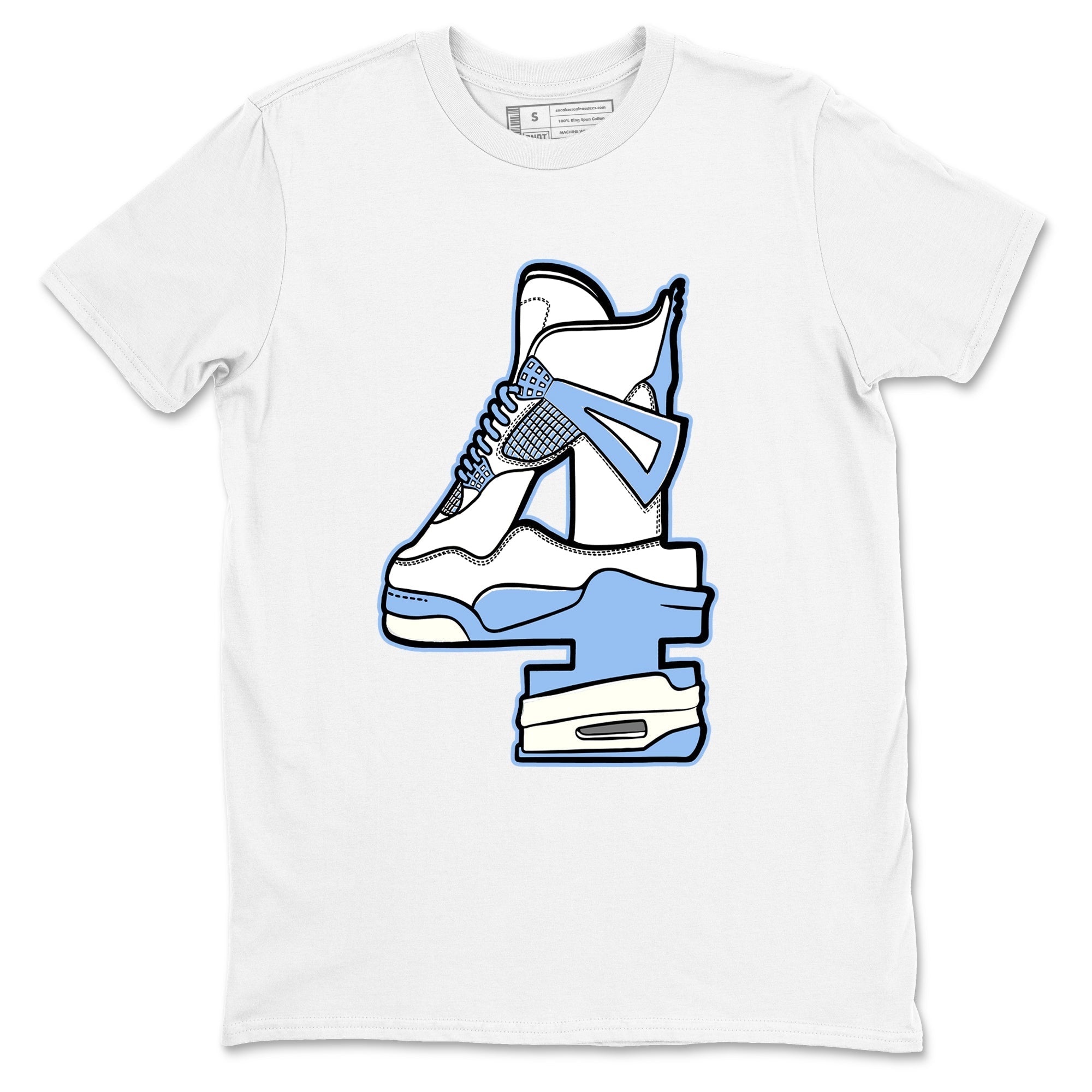 Hustle Number 4 snkmatch Tees - Air Jordan 4 Forget Me Not