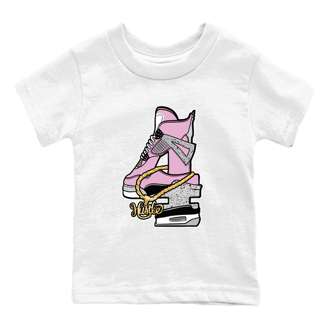 Hustle Number 4 snkmatch Tees Kids - Air Jordan 4 Orchid