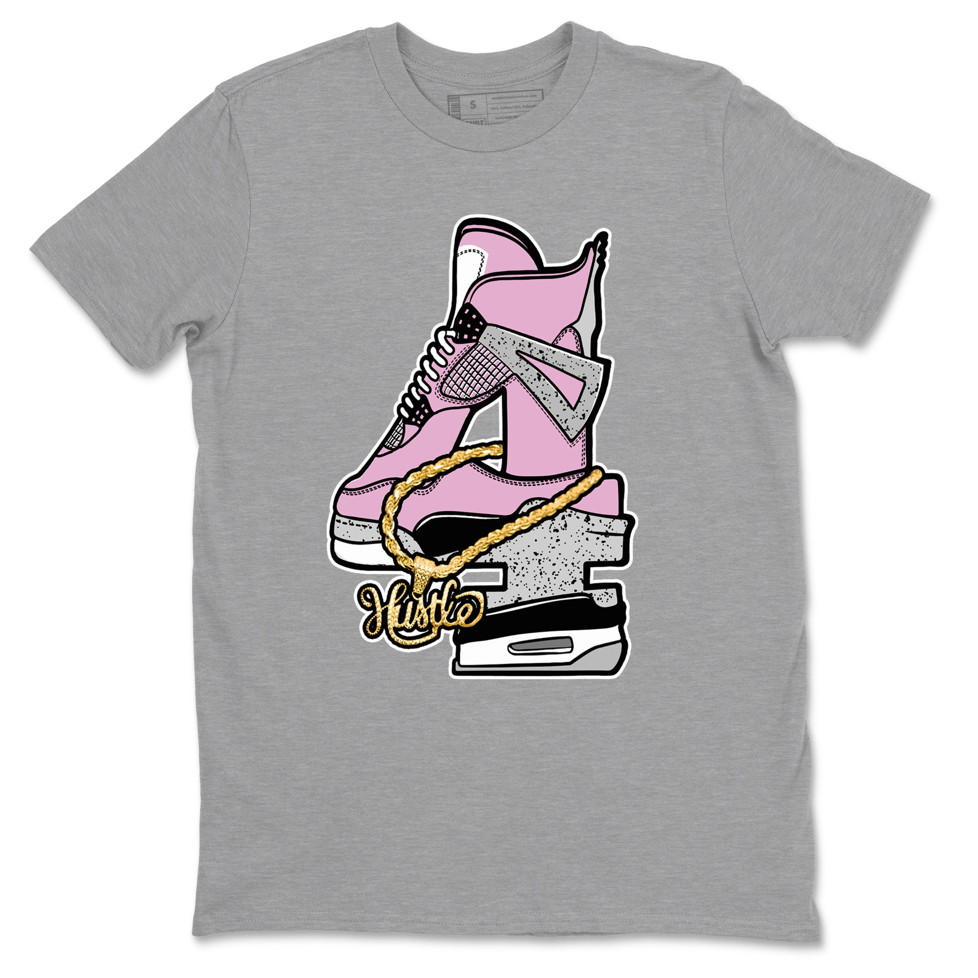 Hustle Number 4 snkmatch Tees - Air Jordan 4 Orchid