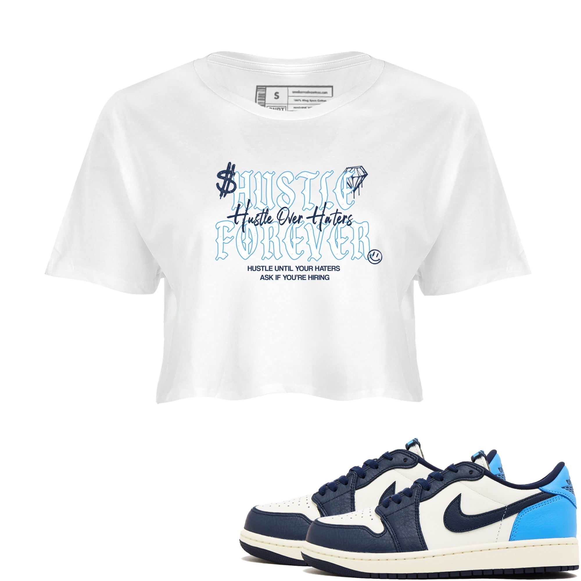 Hustle Over Haters snkmatch Women's Top - Air Jordan 1 Obsidian