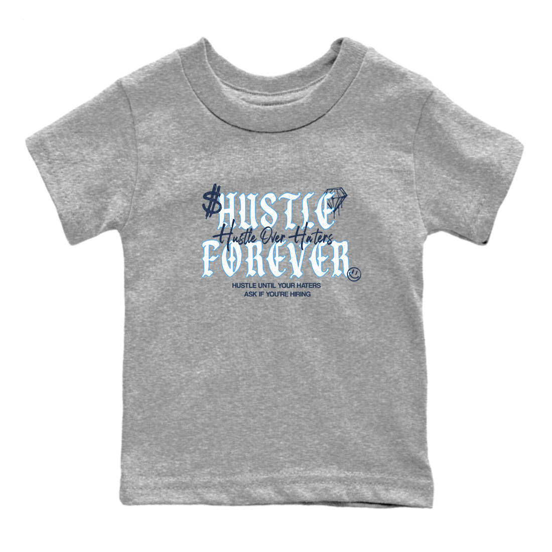 Hustle Over Haters snkmatch Tees Kids - Air Jordan 1 Obsidian