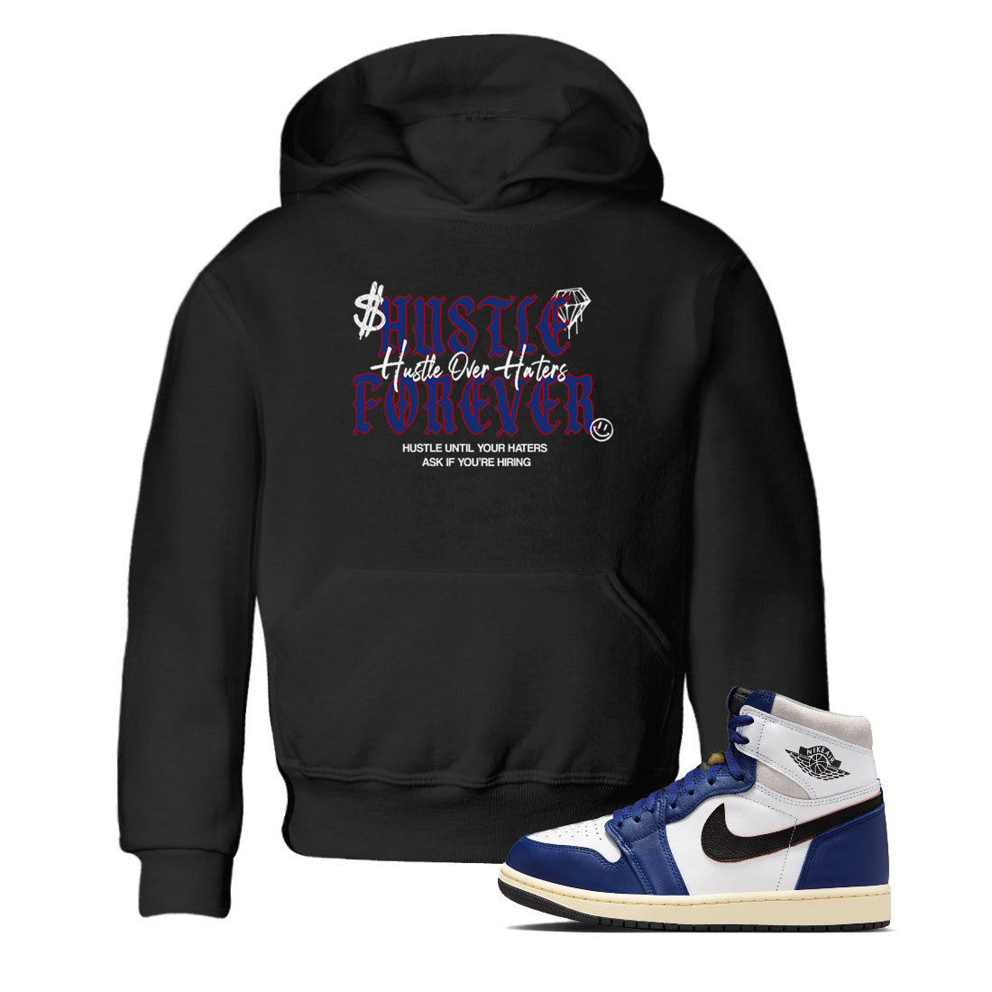 Hustle Over Haters snkmatch Tees Kids - Air Jordan 1 Rare Air
