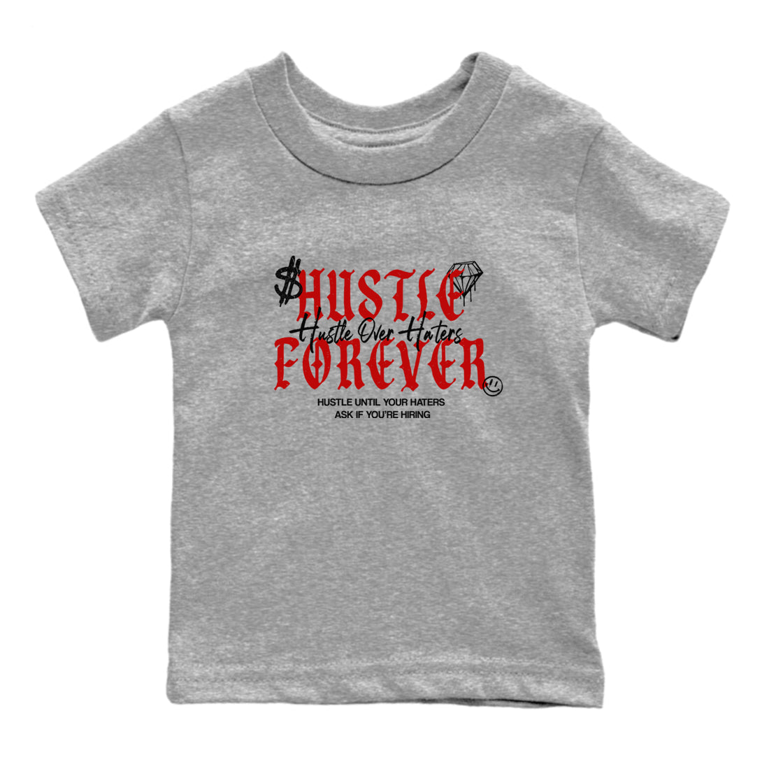Hustle Over Haters snkmatch Tees Kids - Air Jordan 11 Bred