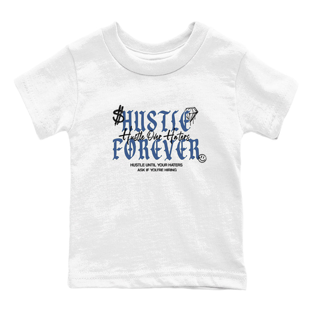 Hustle Over Haters snkmatch Tees Kids - Air Jordan 3 A Ma Maniere x Diffused Blue
