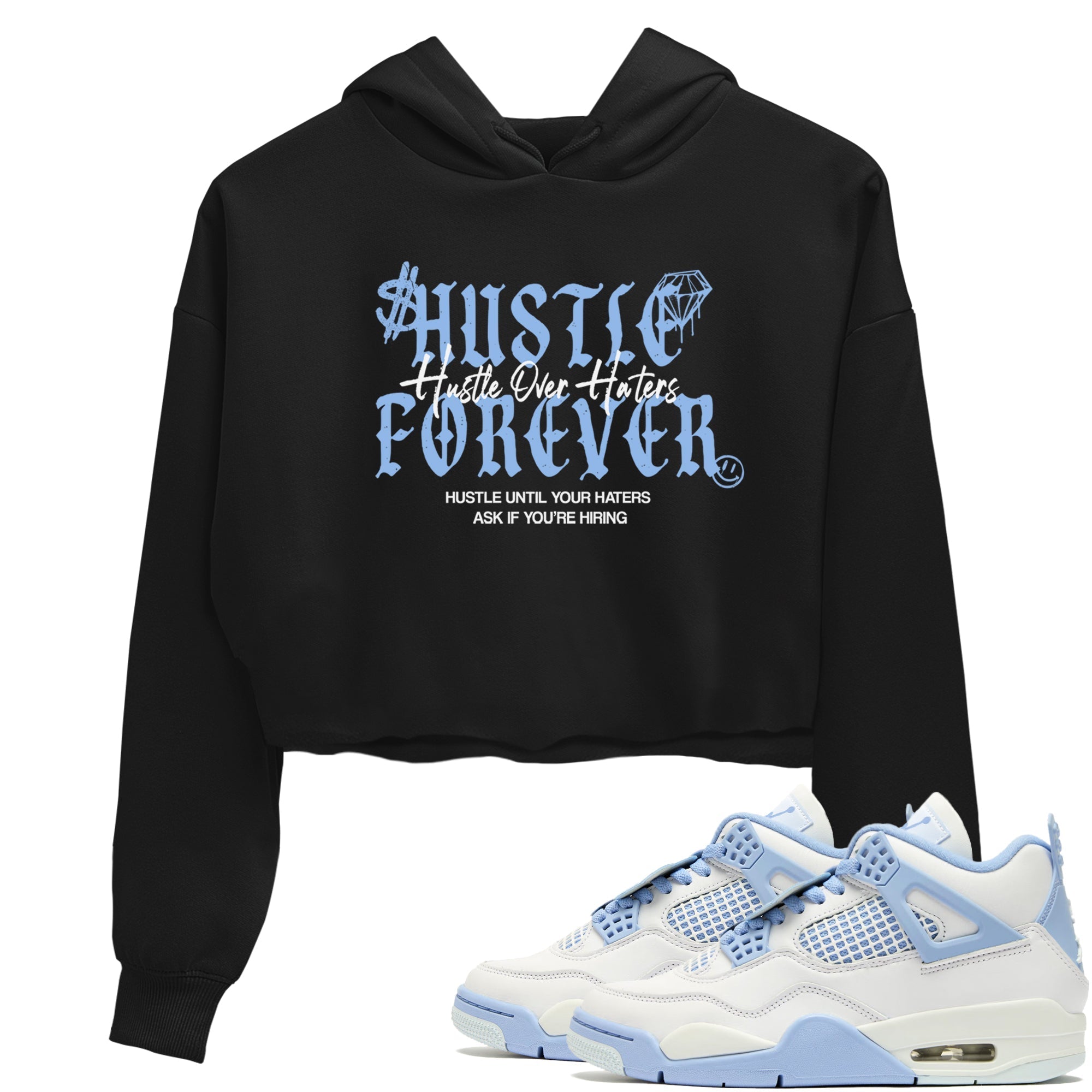 Hustle Over Haters snkmatch Women's Top - Air Jordan 4 Forget Me Not