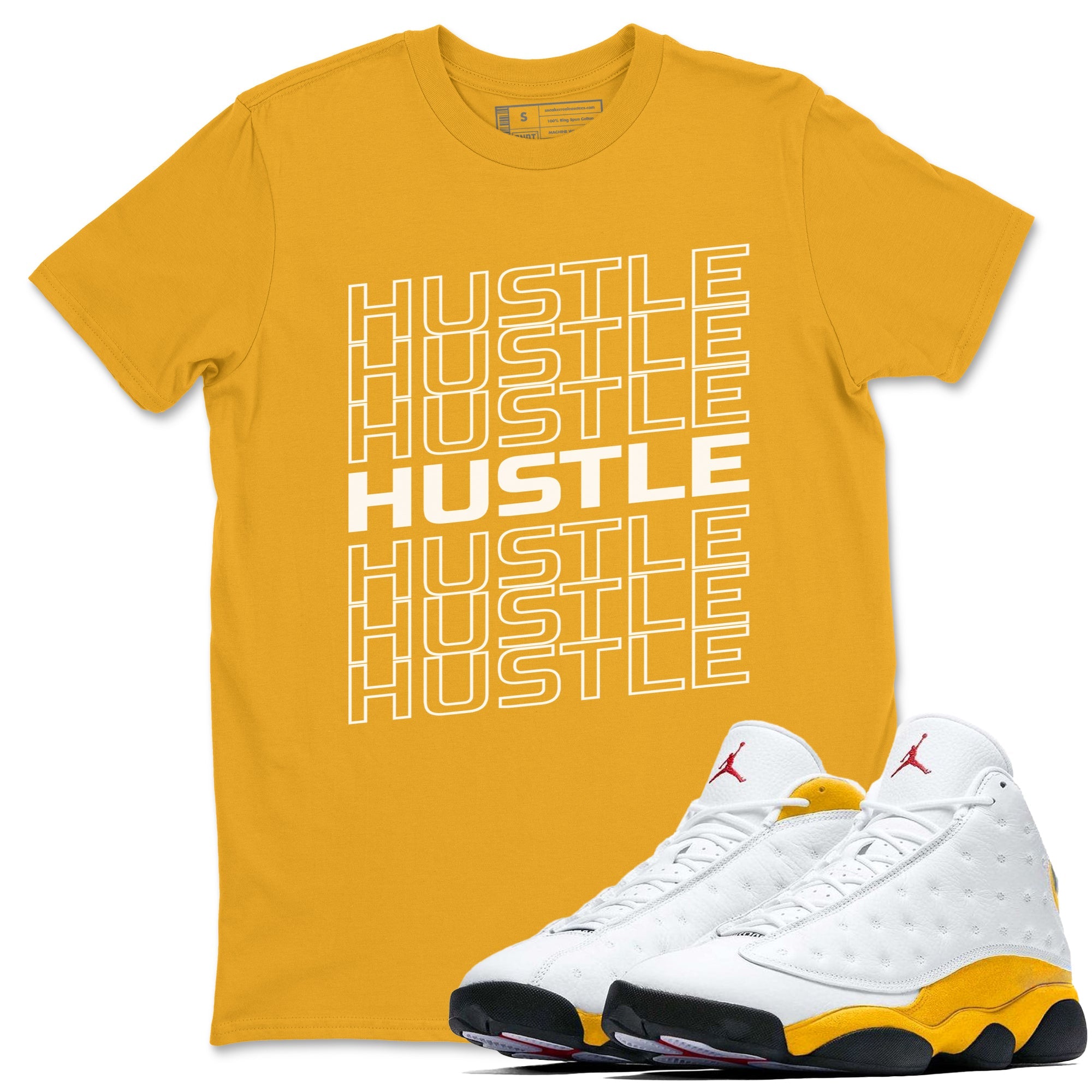 Hustle Typo Unisex Tops - Air Jordan 13 Del Sol