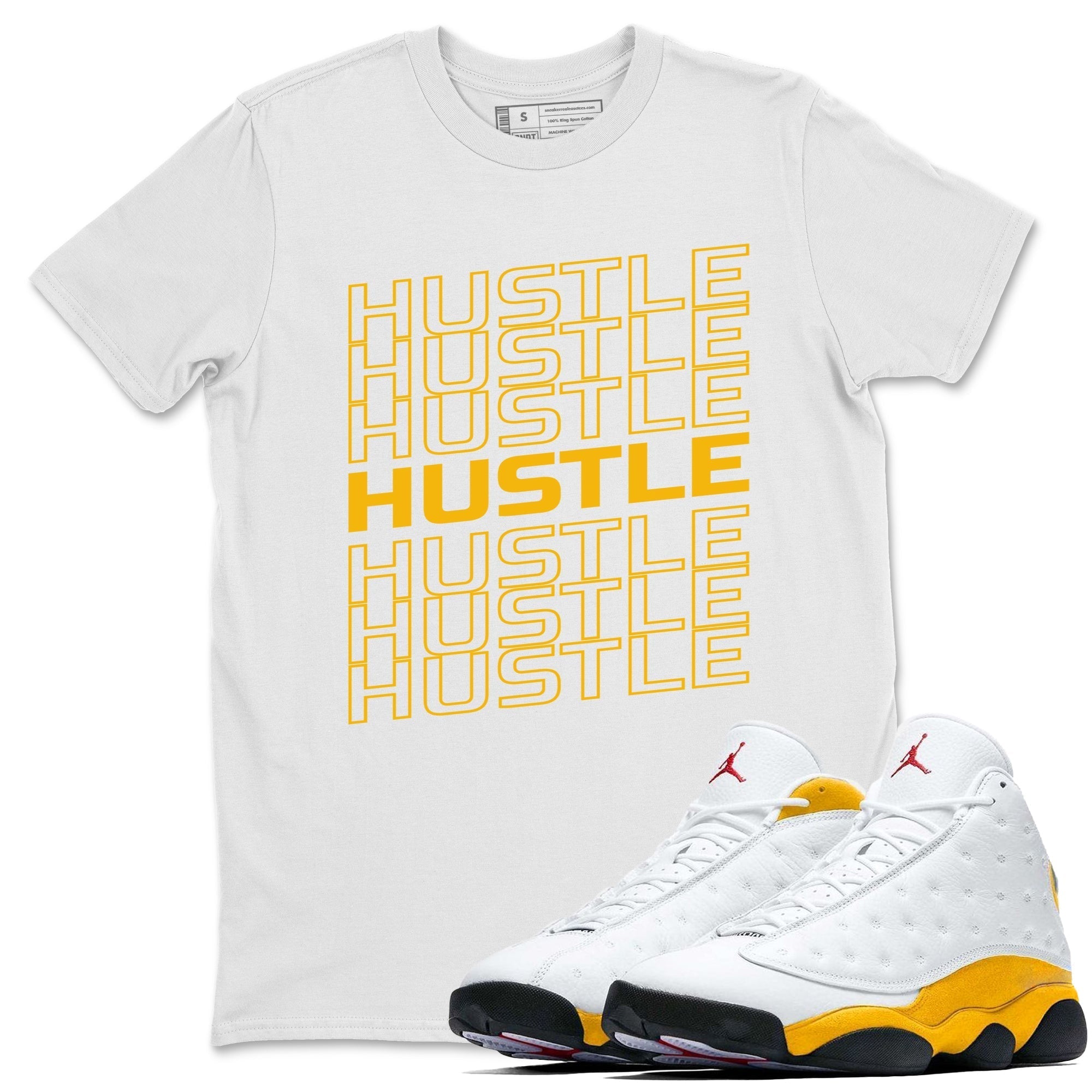 Hustle Typo Unisex Tops - Air Jordan 13 Del Sol