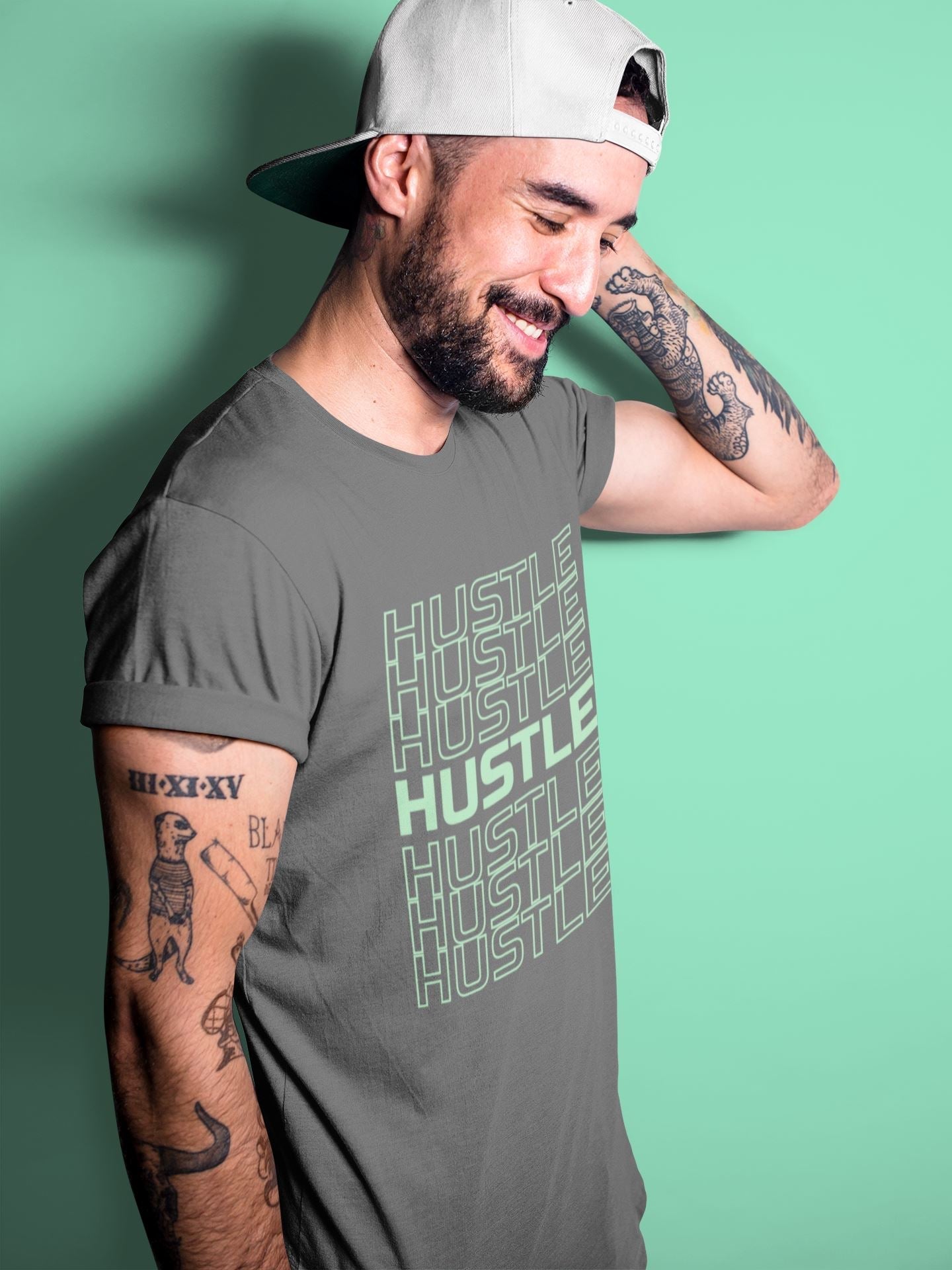 Hustle Typo Unisex Tops - Air Jordan 6 Mint Foam