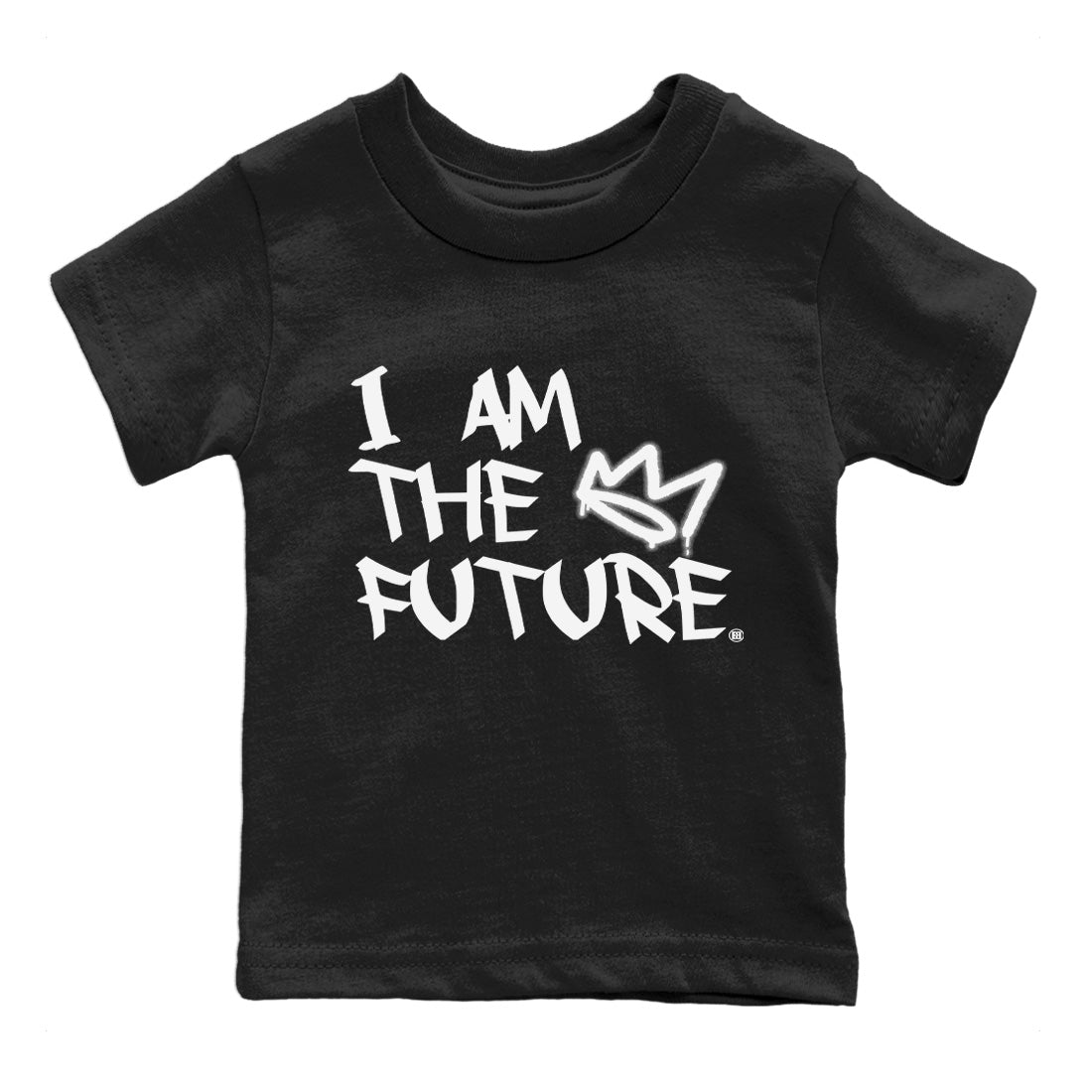 I Am The Future Kids Tops - Air Jordan 1 Black White
