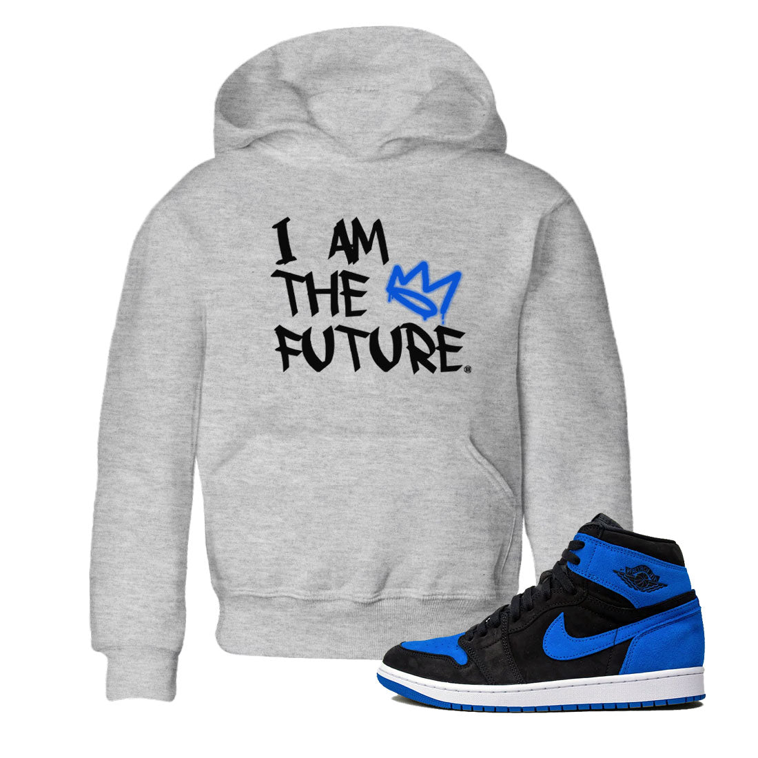 I Am The Future snkmatch Tee Kids - Air Jordan 1 Royal Reimagined
