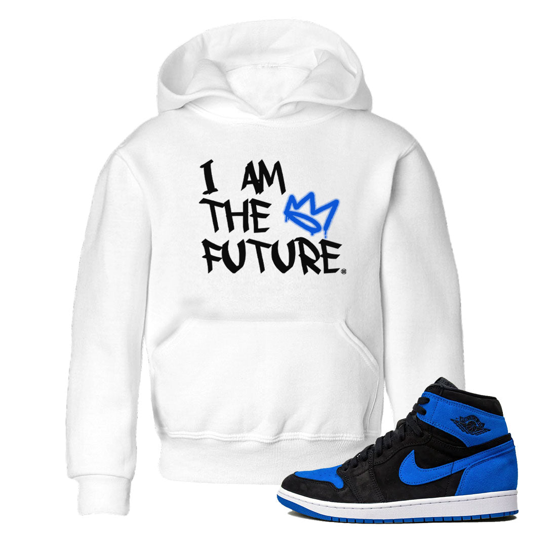 I Am The Future snkmatch Tee Kids - Air Jordan 1 Royal Reimagined