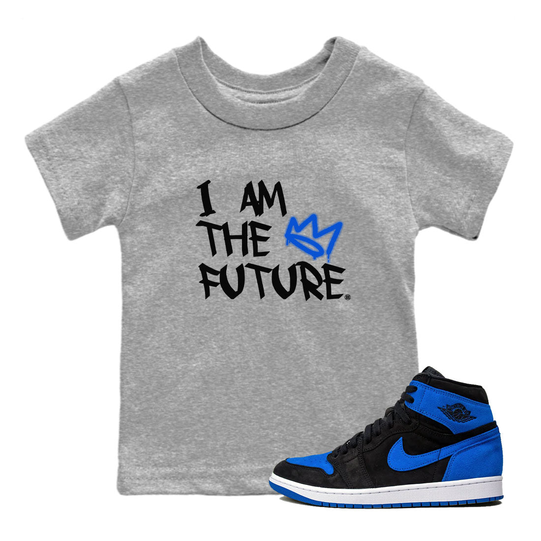 I Am The Future snkmatch Tee Kids - Air Jordan 1 Royal Reimagined