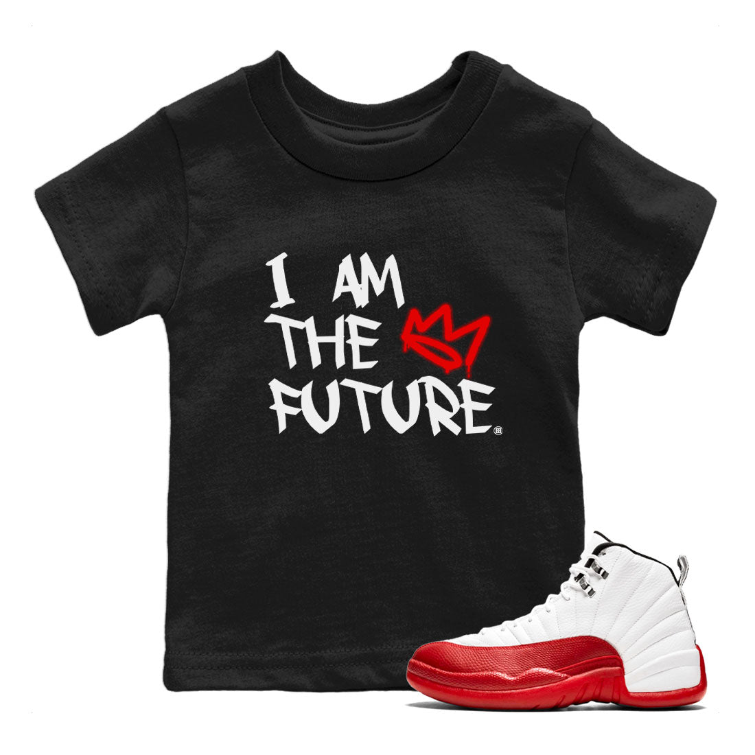 I Am The Future snkmatch Tee Kids - Air Jordan 12 Cherry