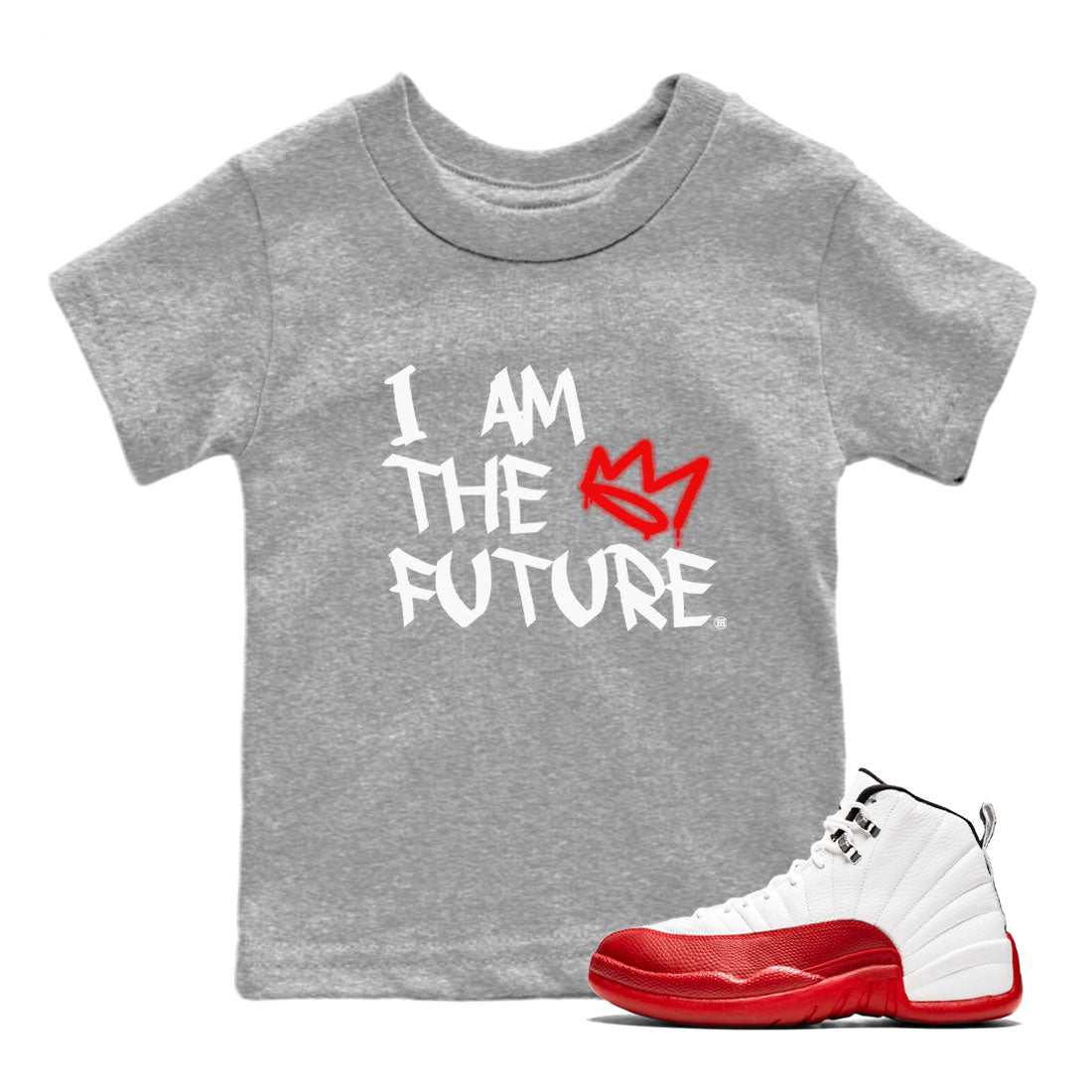 I Am The Future snkmatch Tee Kids - Air Jordan 12 Cherry
