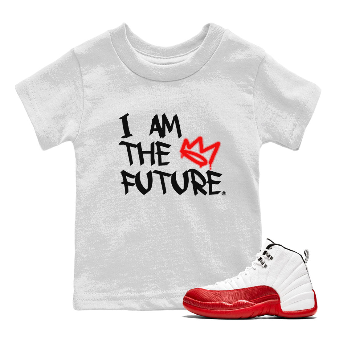 I Am The Future snkmatch Tee Kids - Air Jordan 12 Cherry
