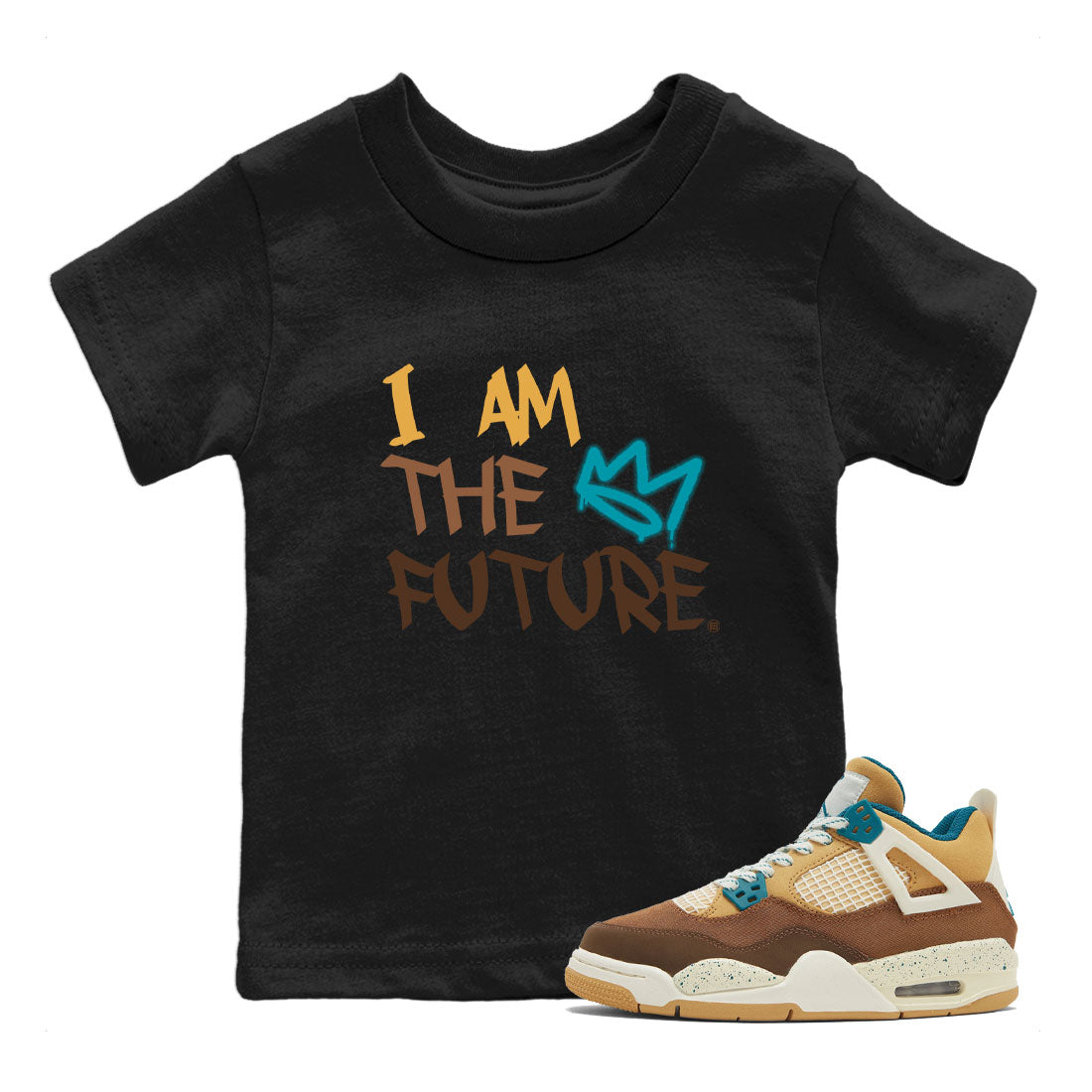 I Am The Future snkmatch Tee Kids - Air Jordan 4 Cacao Wow