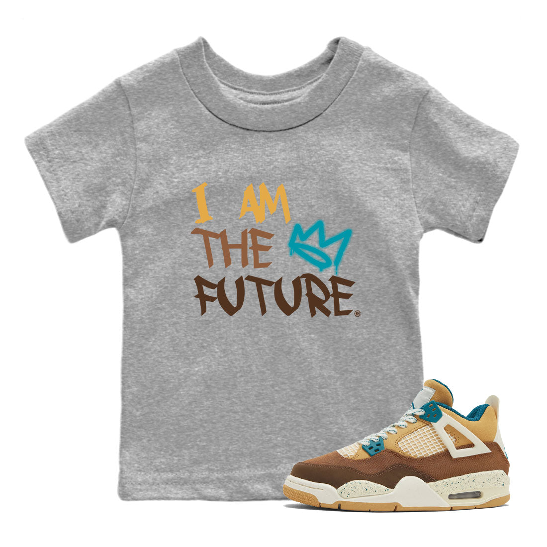 I Am The Future snkmatch Tee Kids - Air Jordan 4 Cacao Wow