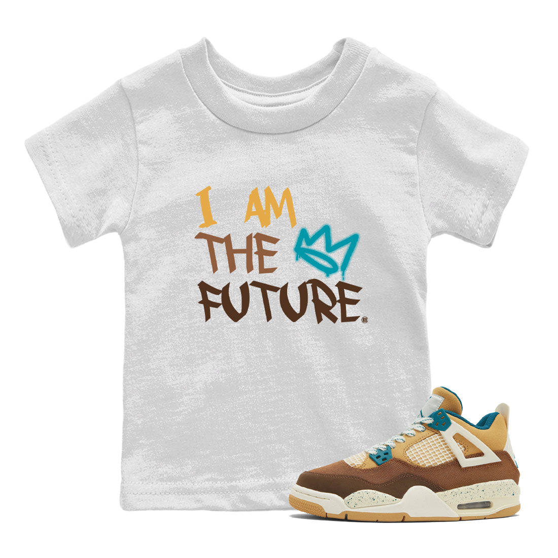 I Am The Future snkmatch Tee Kids - Air Jordan 4 Cacao Wow