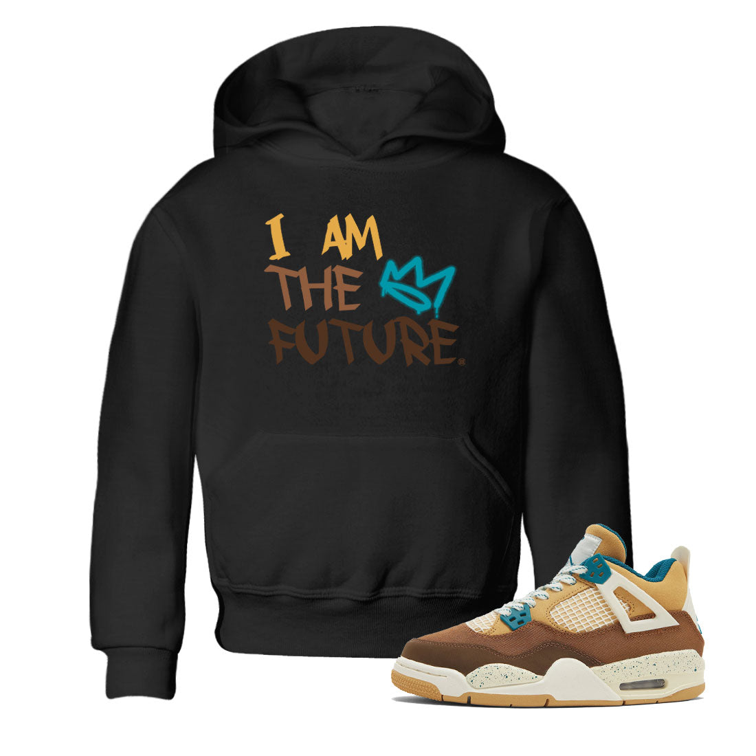 I Am The Future snkmatch Tee Kids - Air Jordan 4 Cacao Wow