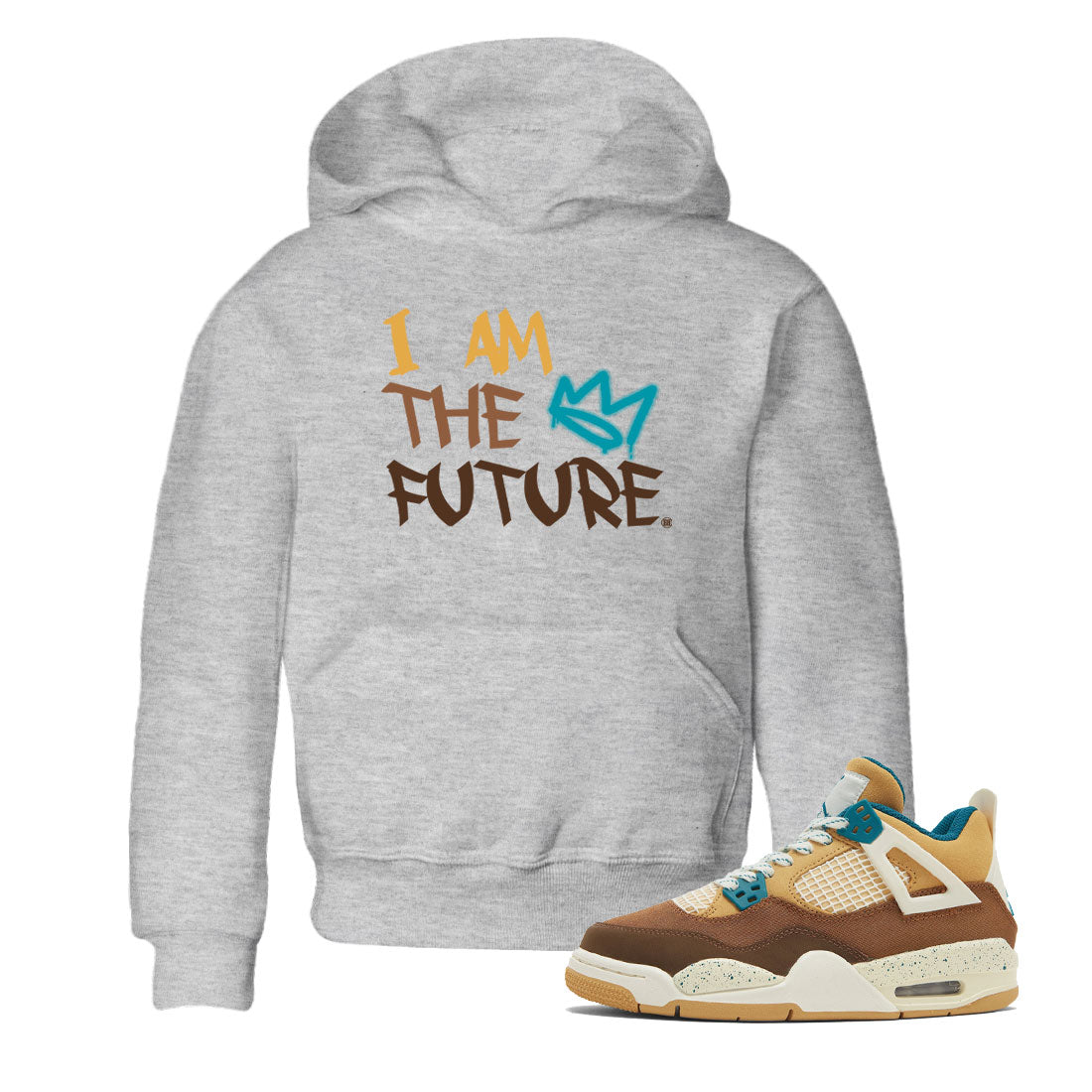 I Am The Future snkmatch Tee Kids - Air Jordan 4 Cacao Wow