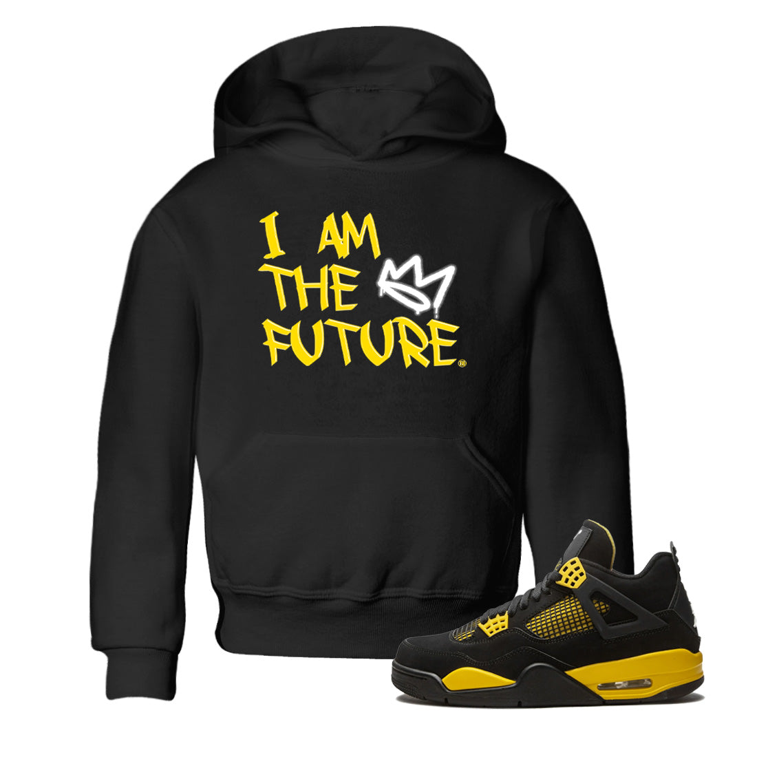 I Am The Future Kids Tops - Air Jordan 4 Thunder