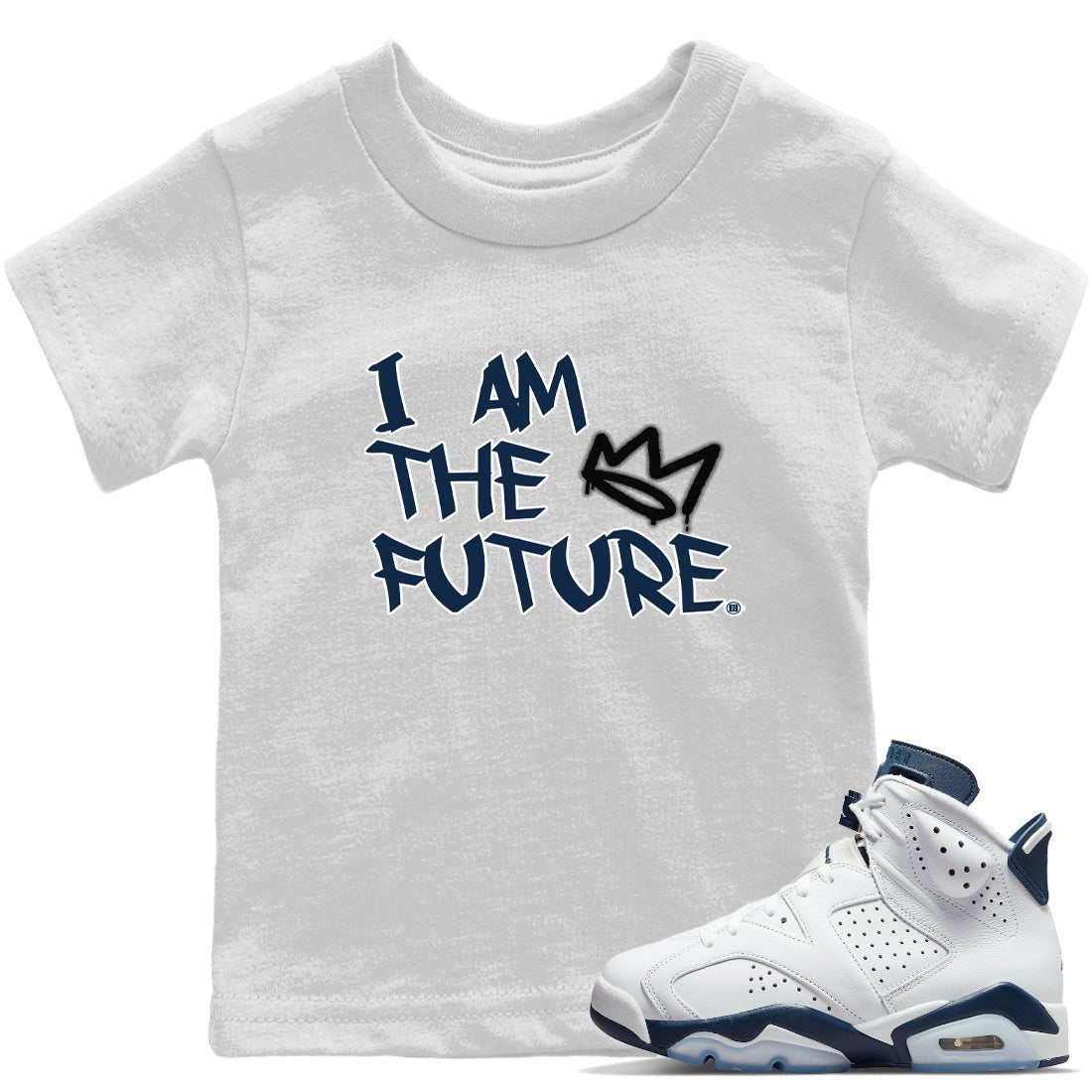 I Am The Future Kids Tops - Air Jordan 6 Midnight Navy