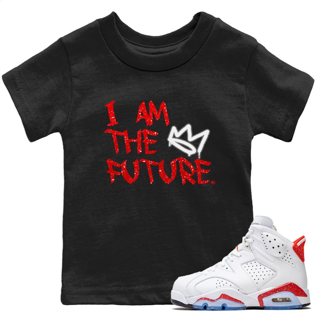 I Am The Future Kids Tops - Air Jordan 6 Red Velvet Cookies