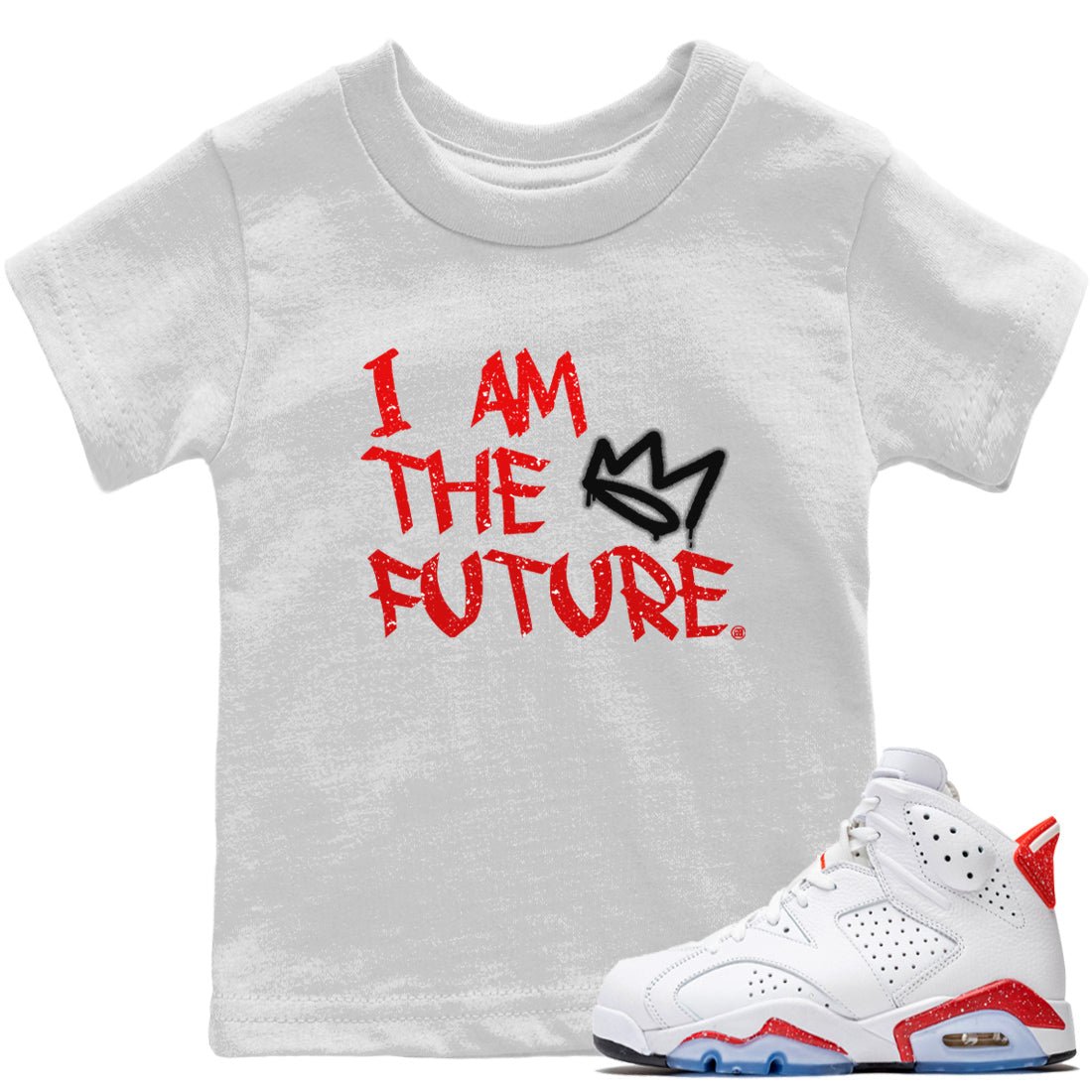 I Am The Future Kids Tops - Air Jordan 6 Red Velvet Cookies