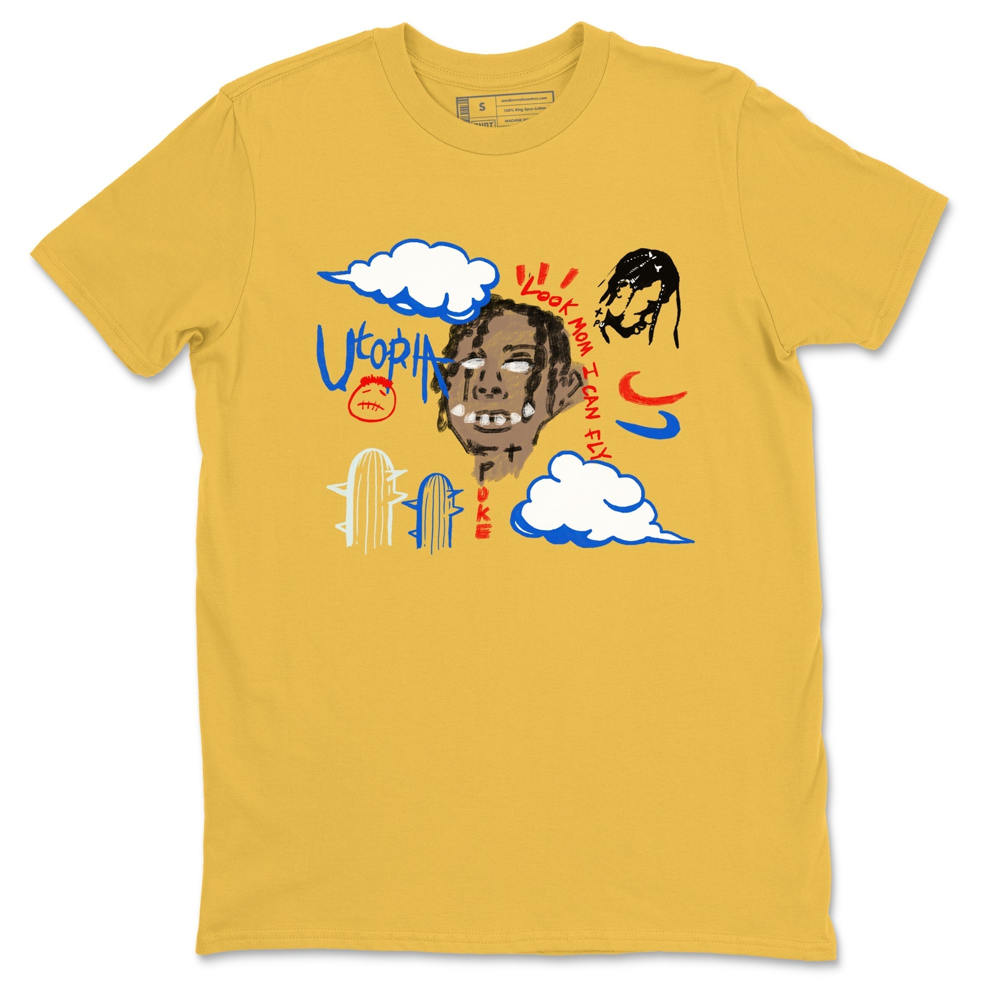 I Can Fly snkmatch Tees - Air Jordan 1 Travis Scott Canary