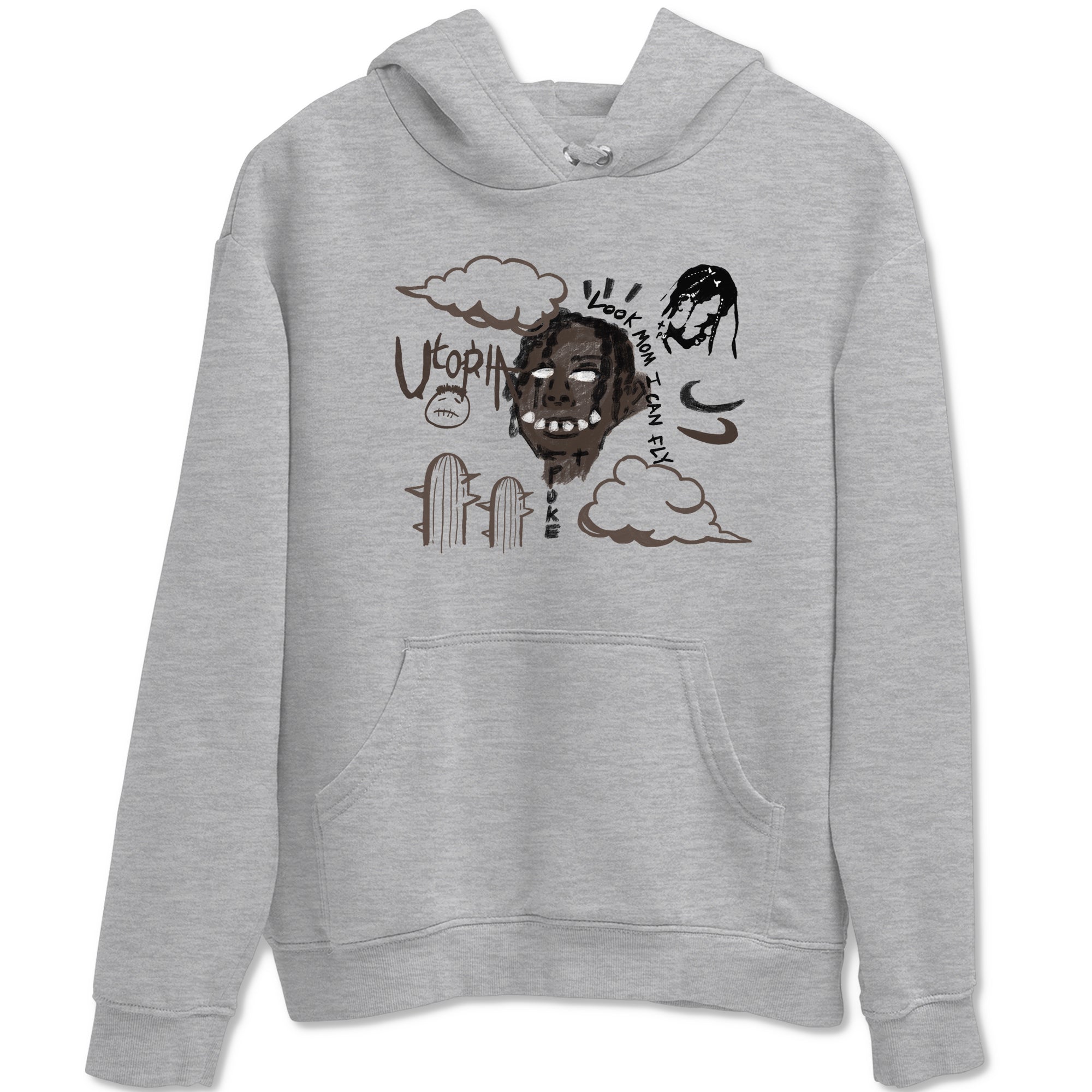 I Can Fly snkmatch Tees - Air Jordan 1 Travis Scott Velvet Brown