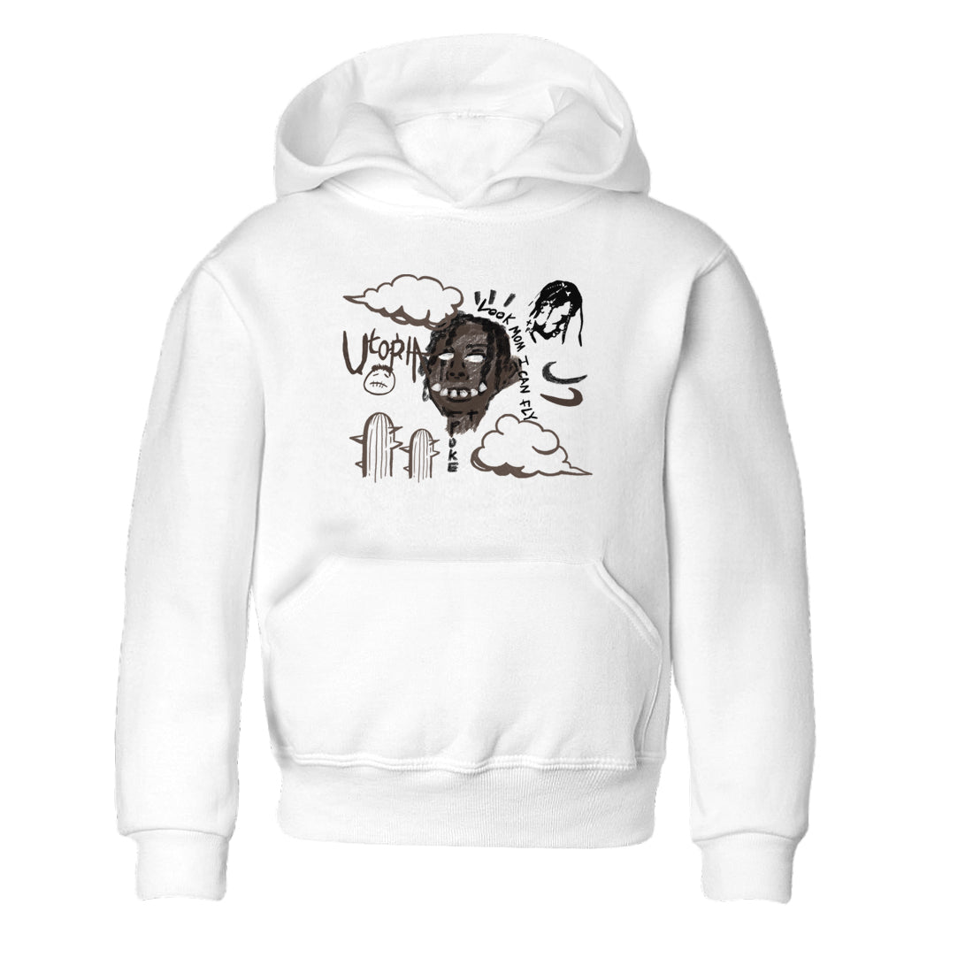 I Can Fly snkmatch Tees Kids - Air Jordan 1 Travis Scott Velvet Brown