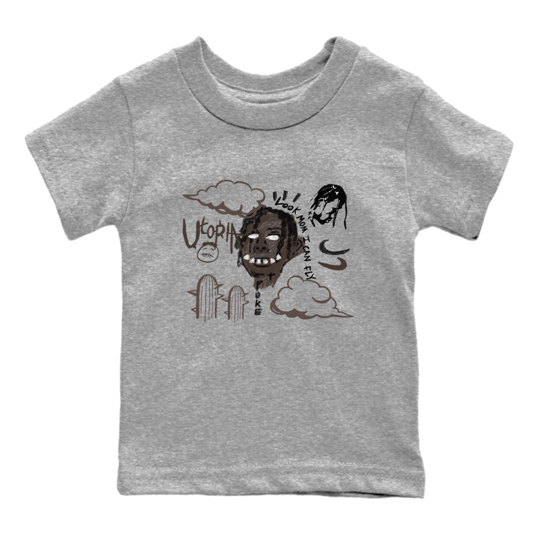 I Can Fly snkmatch Tees Kids - Air Jordan 1 Travis Scott Velvet Brown