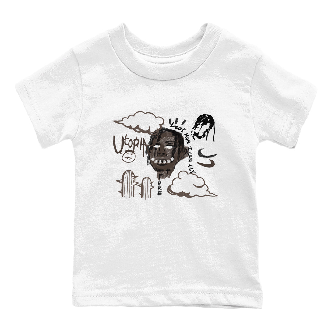I Can Fly snkmatch Tees Kids - Air Jordan 1 Travis Scott Velvet Brown