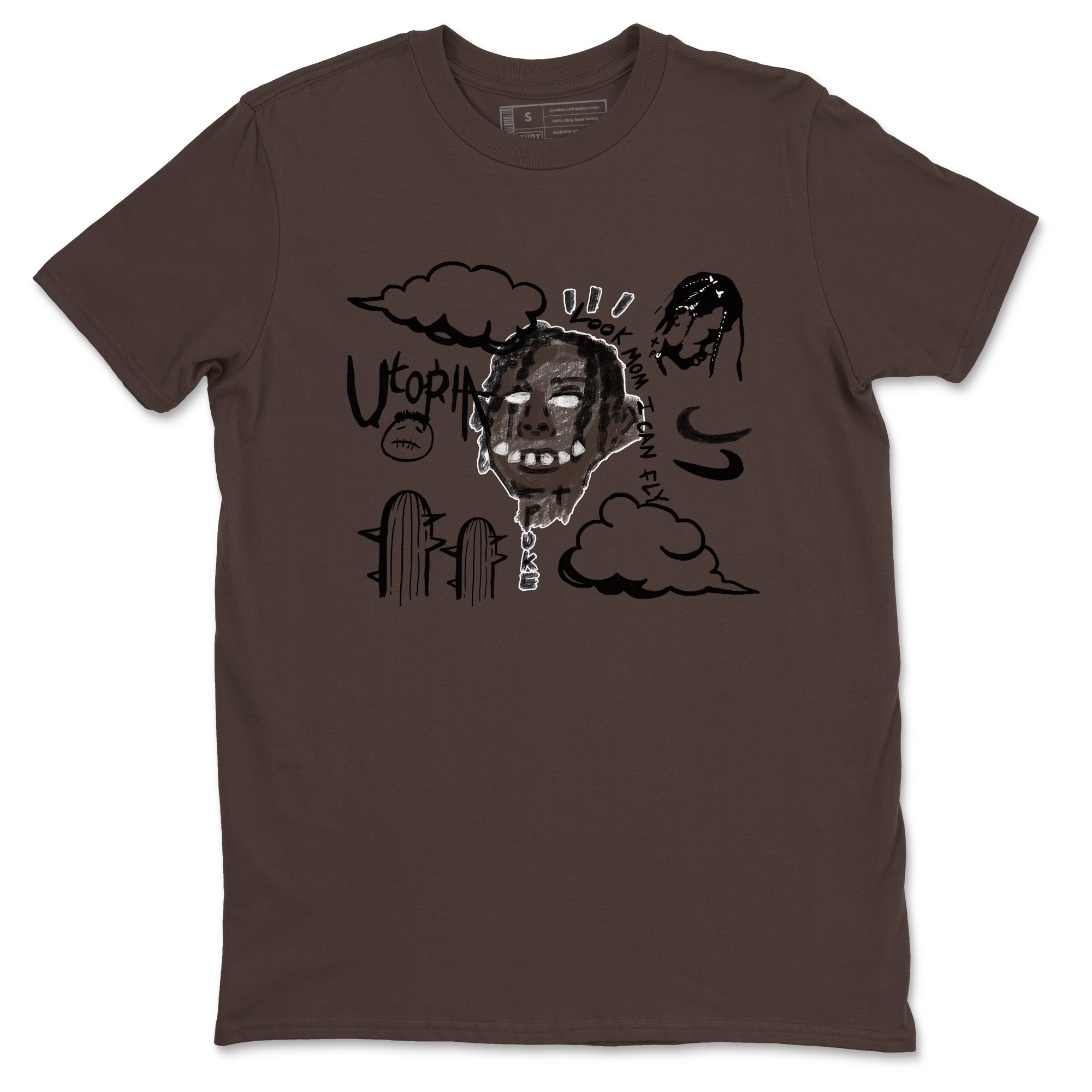 I Can Fly snkmatch Tees - Air Jordan 1 Travis Scott Velvet Brown