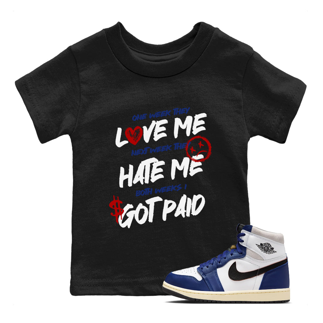 I Got Paid snkmatch Tees Kids - Air Jordan 1 Rare Air