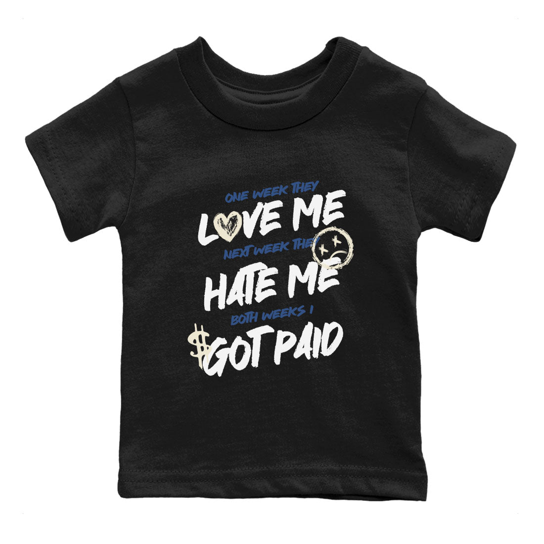 I Got Paid snkmatch Tees Kids - Air Jordan 3 A Ma Maniere x Diffused Blue