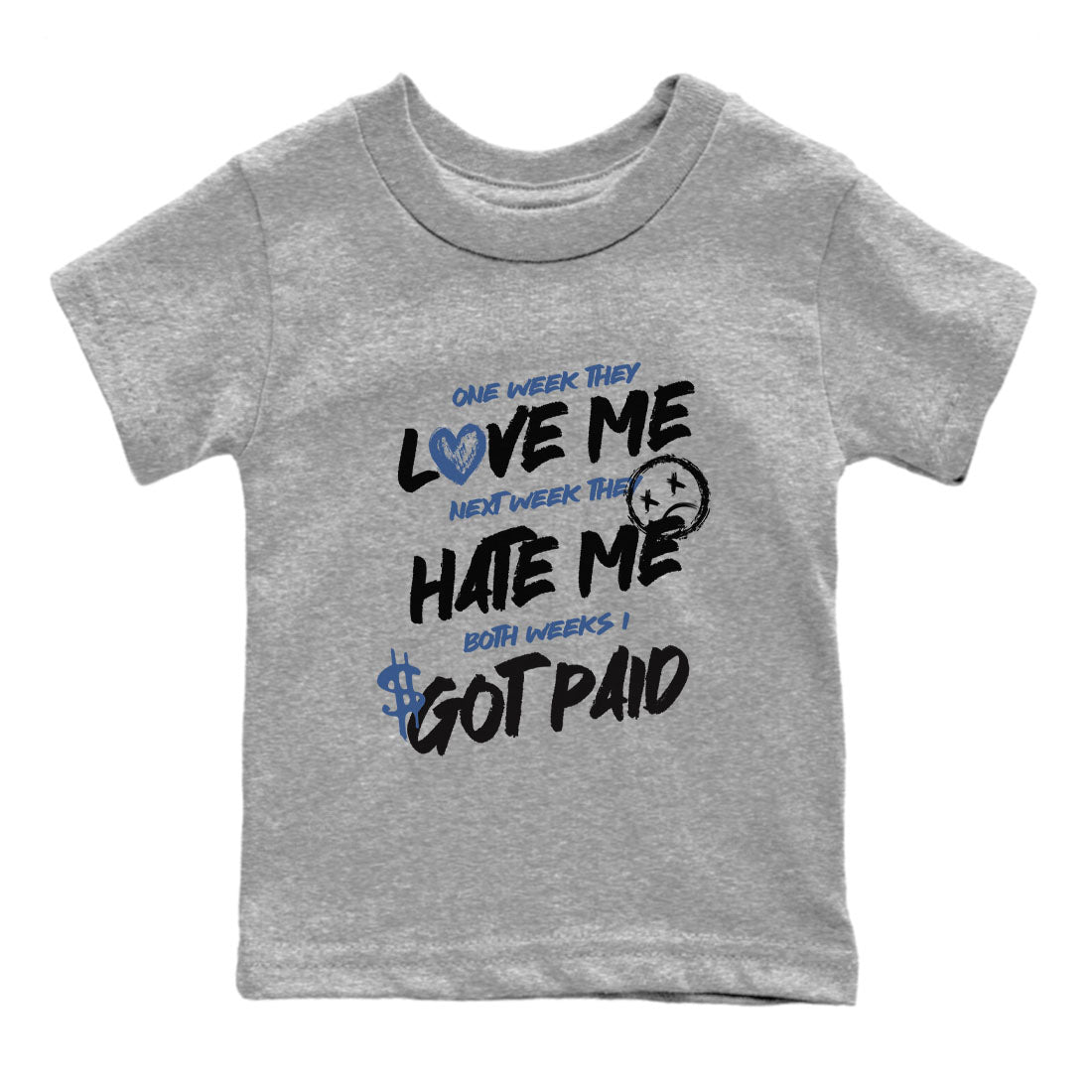 I Got Paid snkmatch Tees Kids - Air Jordan 3 A Ma Maniere x Diffused Blue