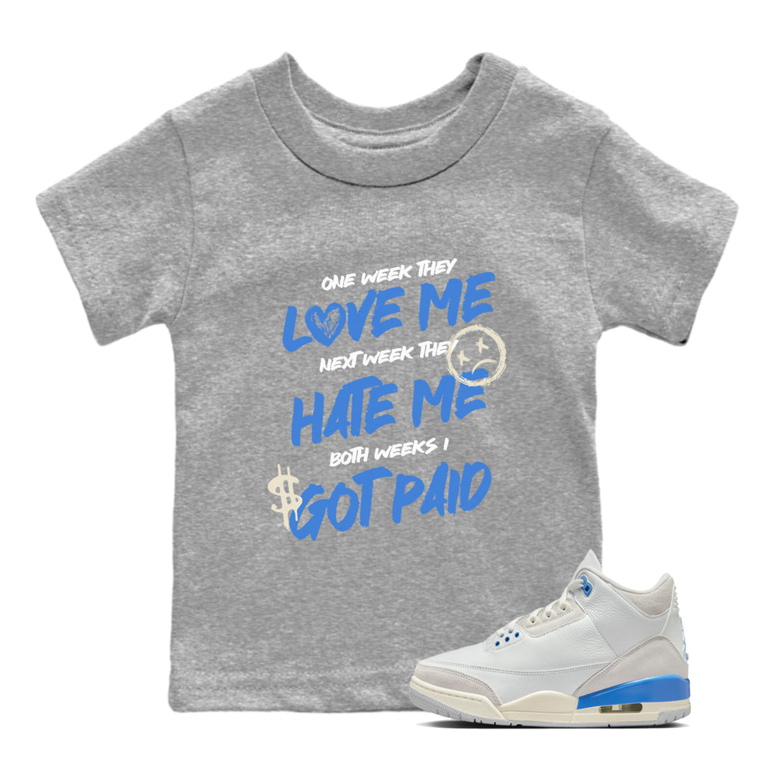 I Got Paid snkmatch Tees Kids - Air Jordan 3 Lucky Shorts