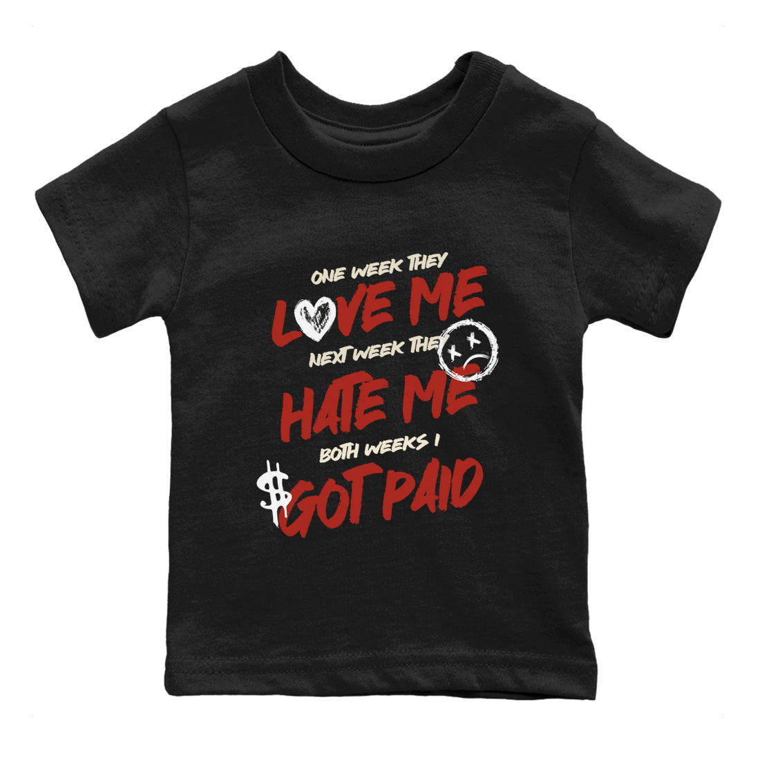 I Got Paid snkmatch Tees Kids - Air Jordan 4 Brick By Brick