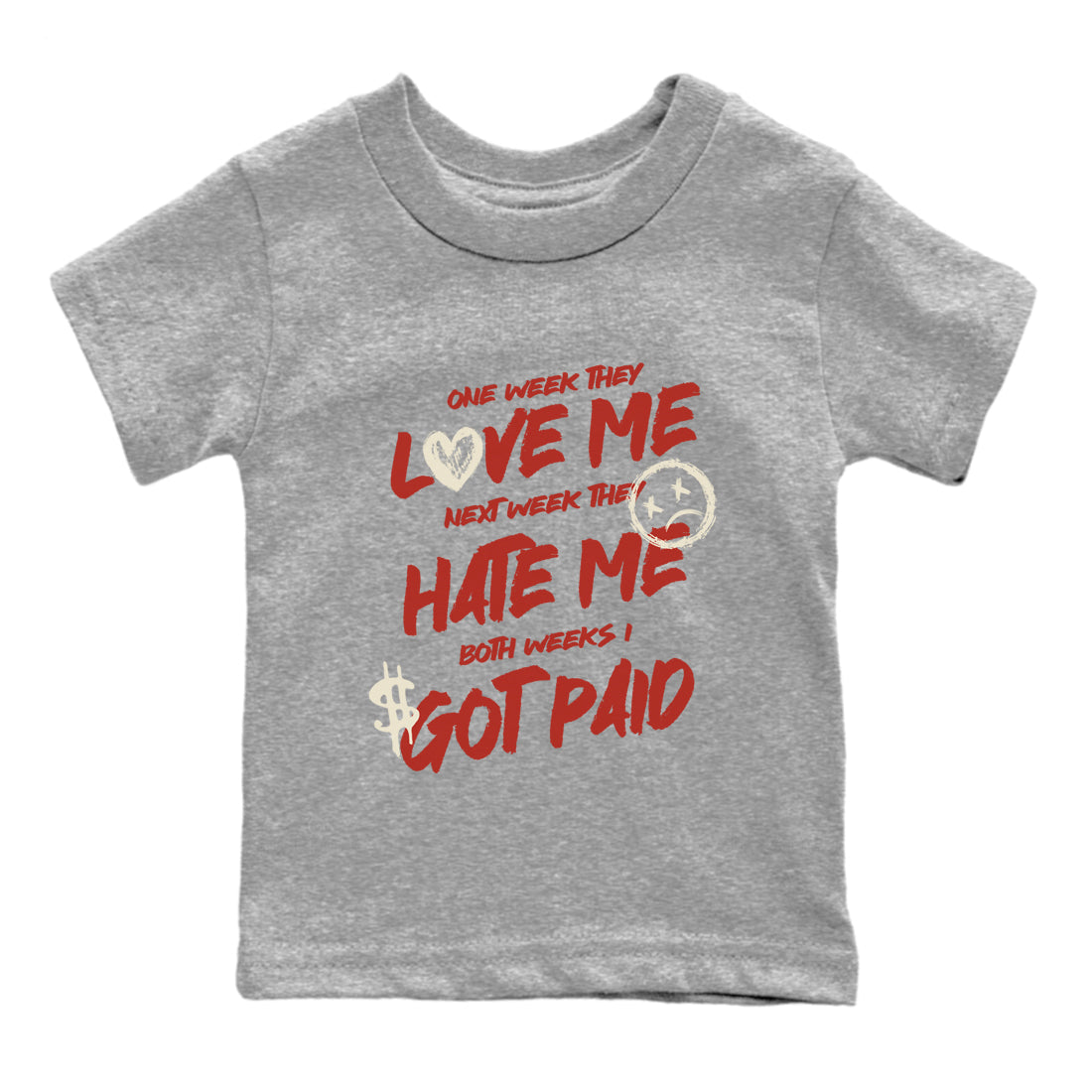 I Got Paid snkmatch Tees Kids - Air Jordan 4 Brick By Brick