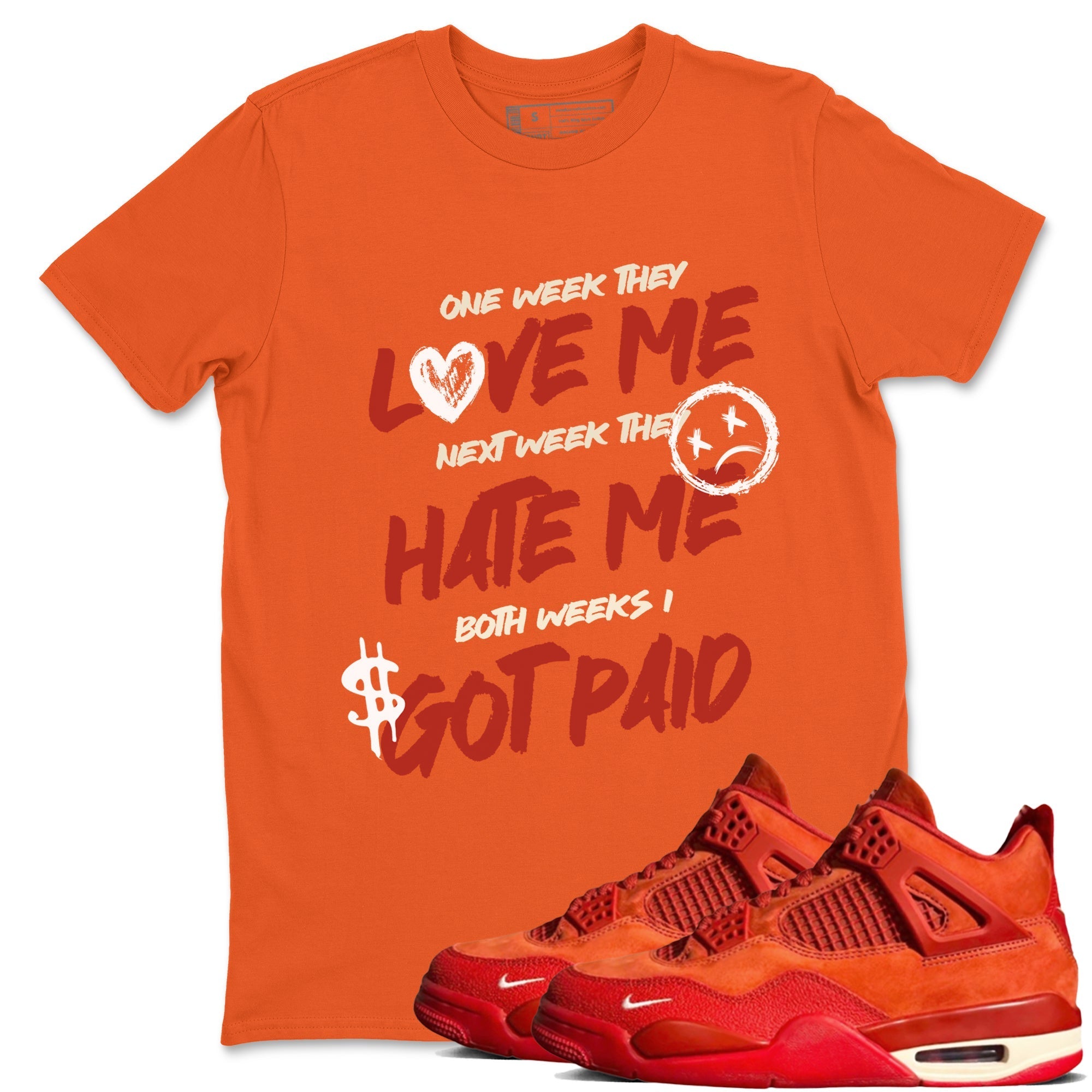 I Got Paid snkmatch Tees - Air Jordan 4 Brick By Brick