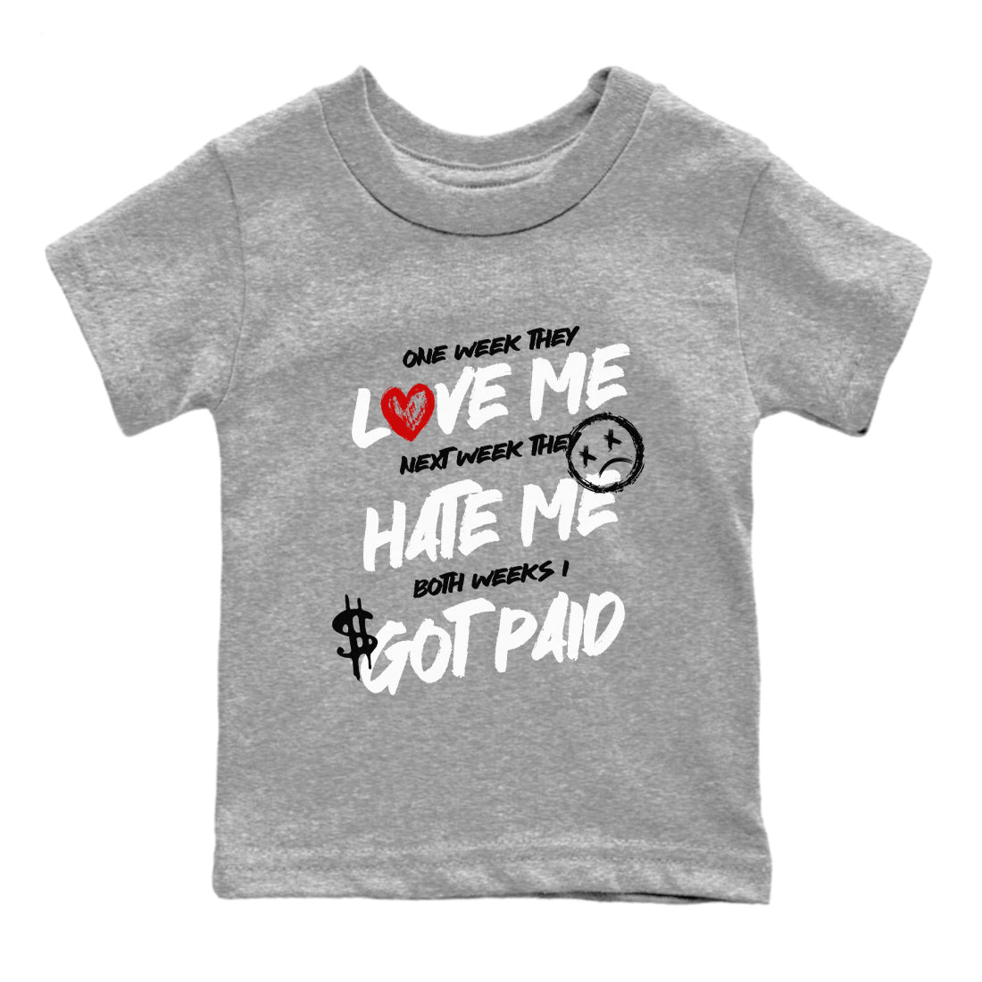 I Got Paid snkmatch Tees Kids - Air Jordan 4 White Cement