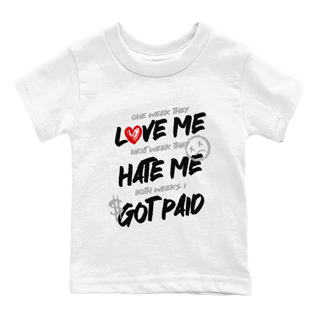 I Got Paid snkmatch Tees Kids - Air Jordan 4 White Cement