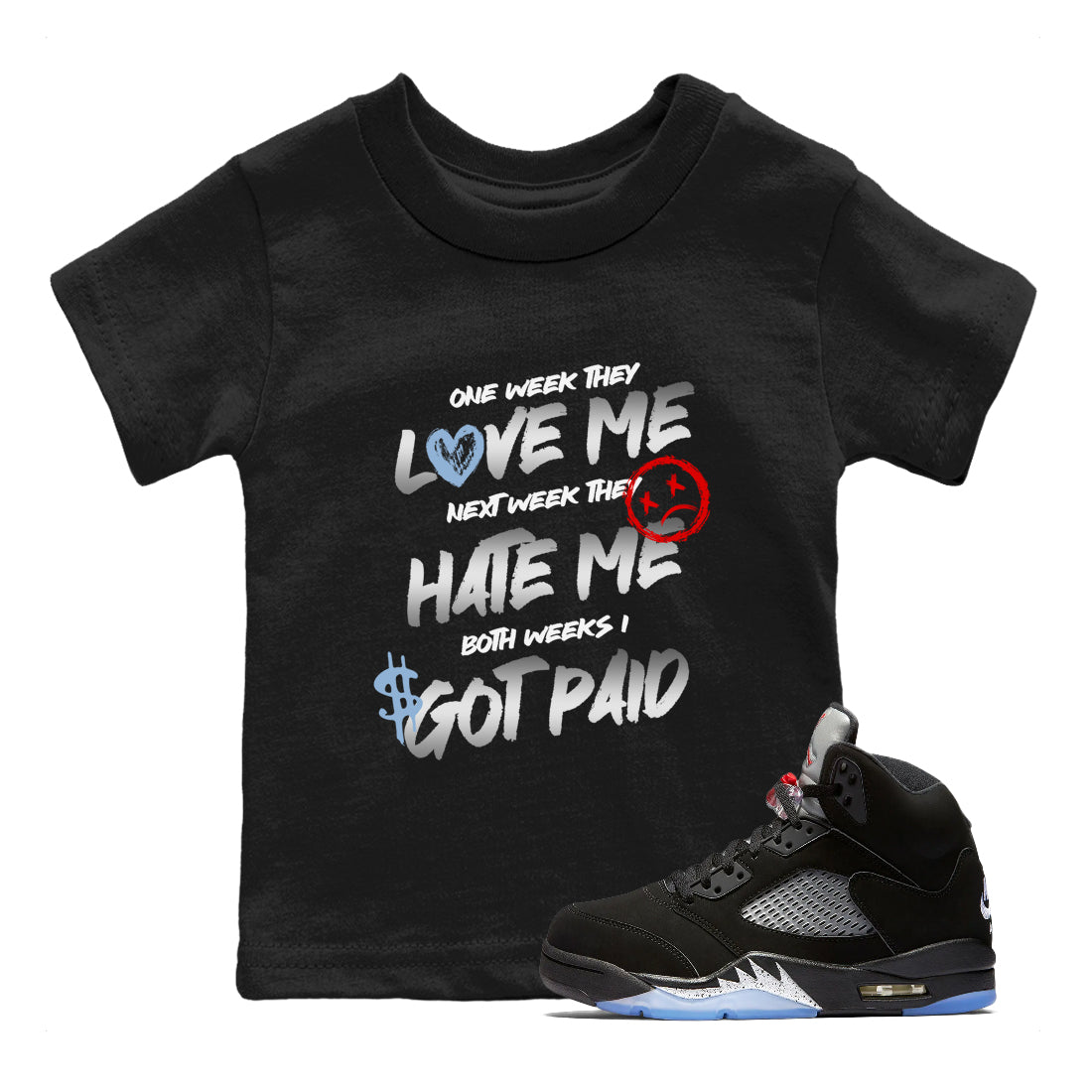 I Got Paid snkmatch Tees Kids - Air Jordan 5 Reimagined