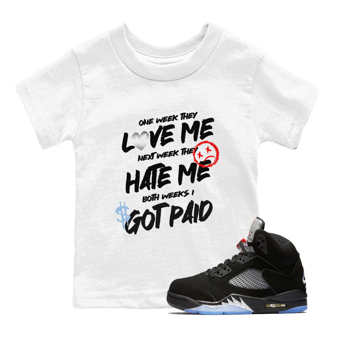 I Got Paid snkmatch Tees Kids - Air Jordan 5 Reimagined