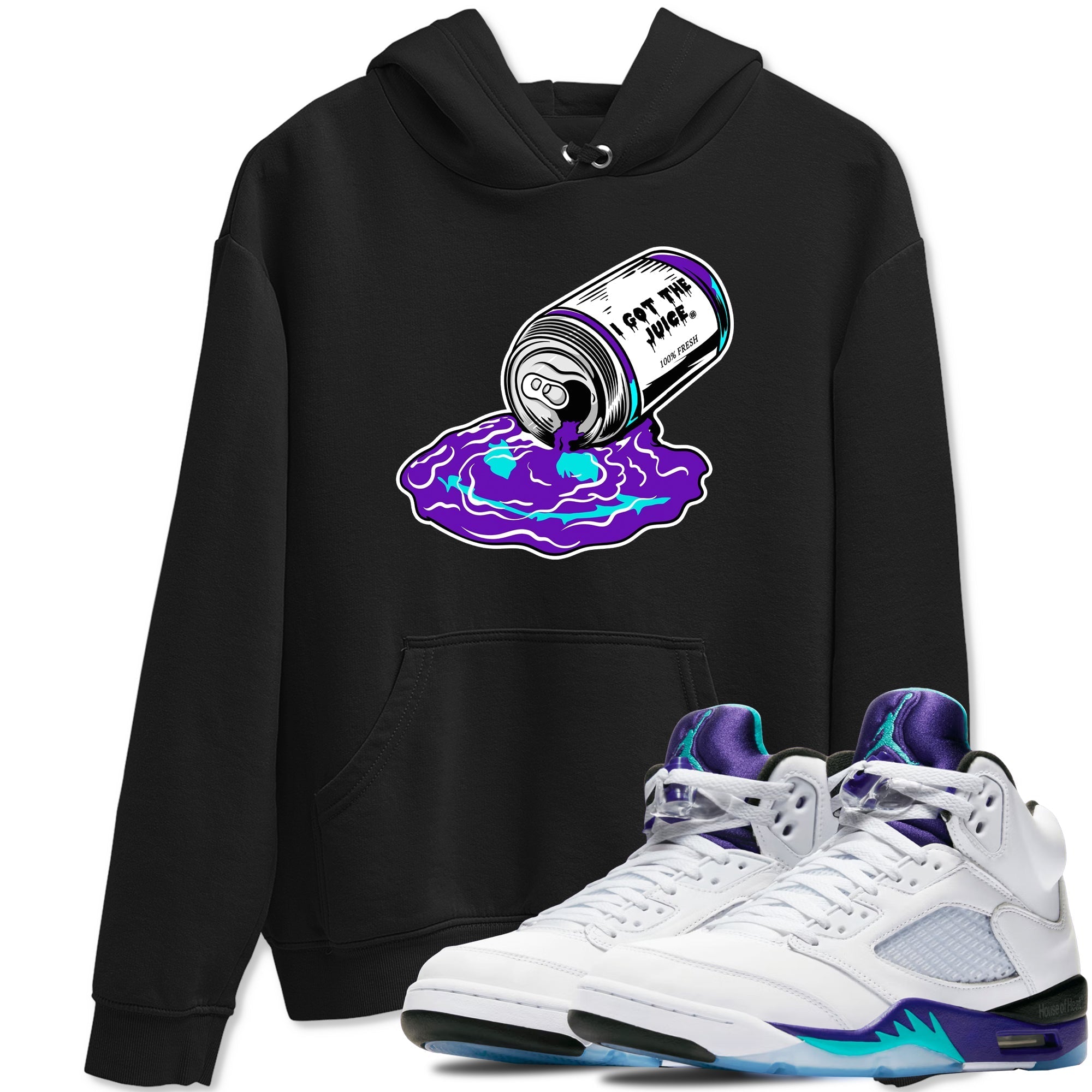 I Got The Juice snkmatch Tees - Air Jordan 5 Grape